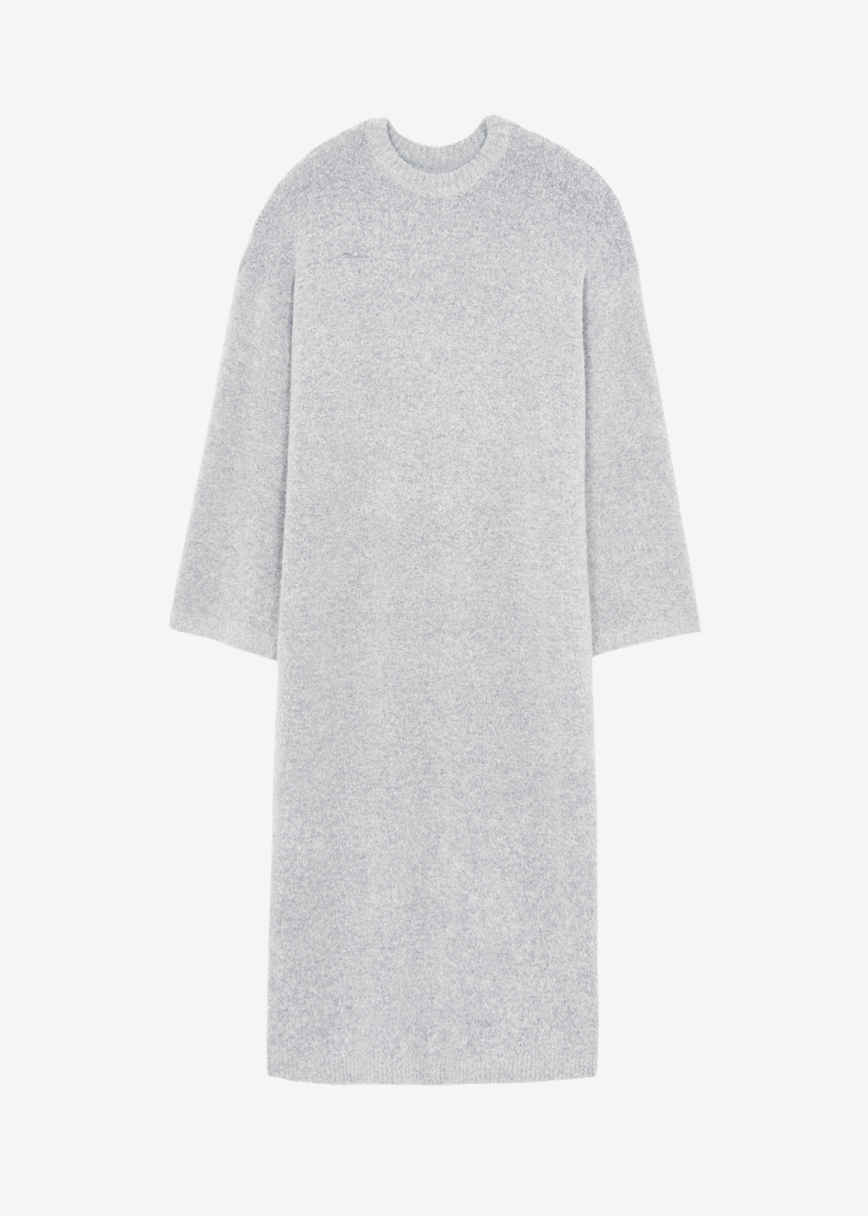 Alba Long Hooded Dress - Grey - 8