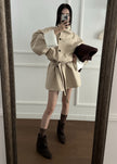 Alberta Short Trench - Beige