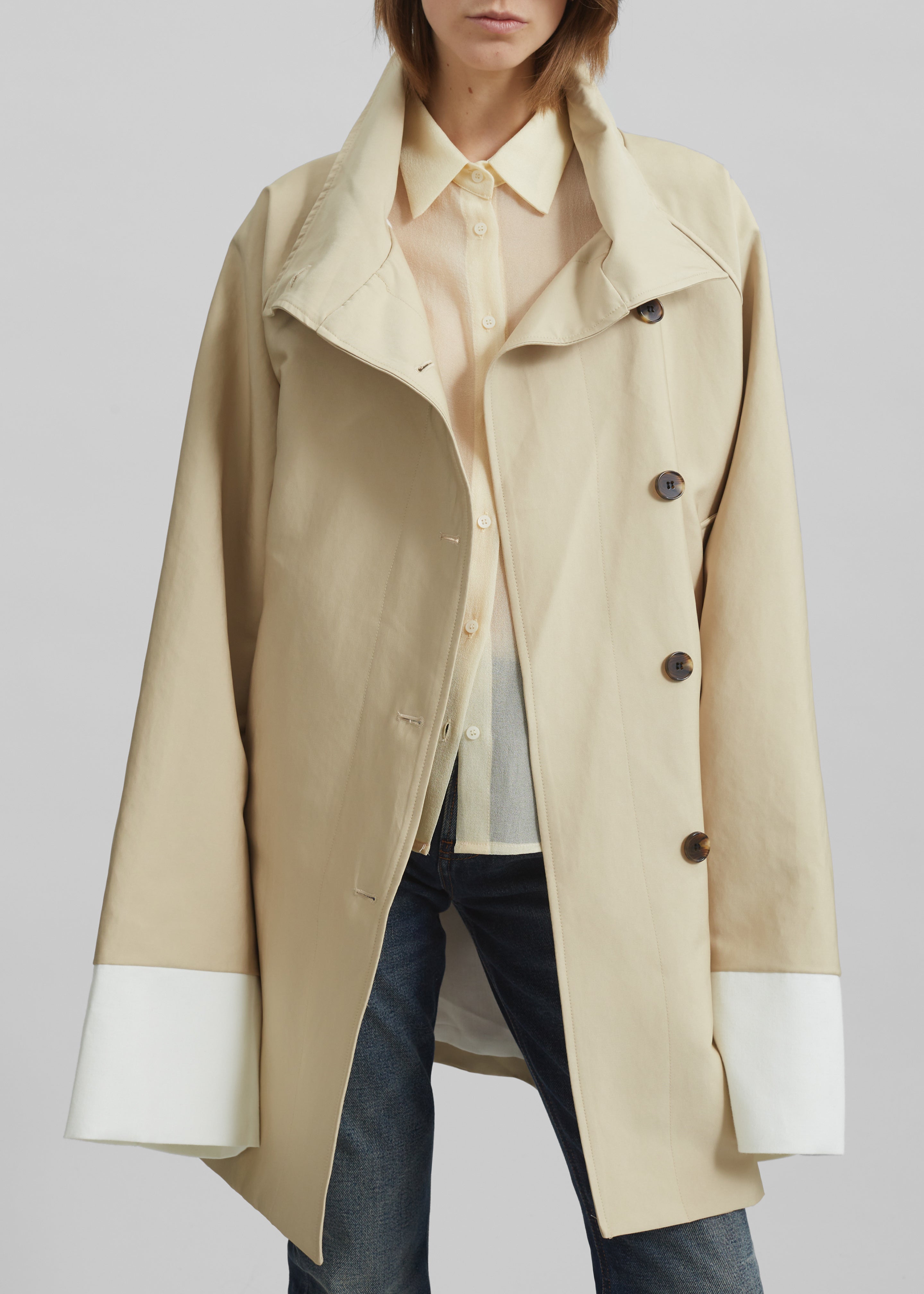 Alberta Short Trench - Beige - 8