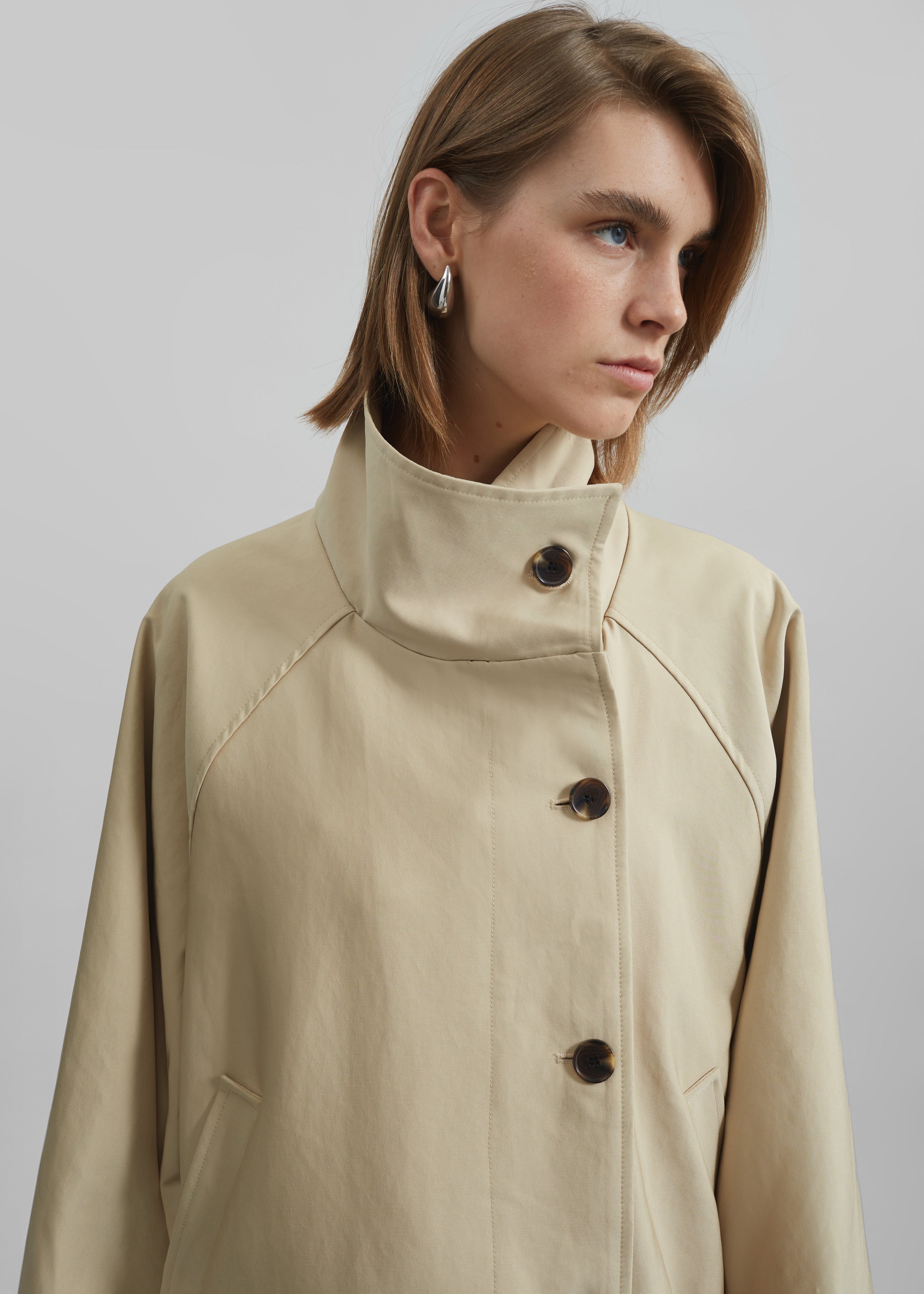 Alberta Short Trench - Beige - 3