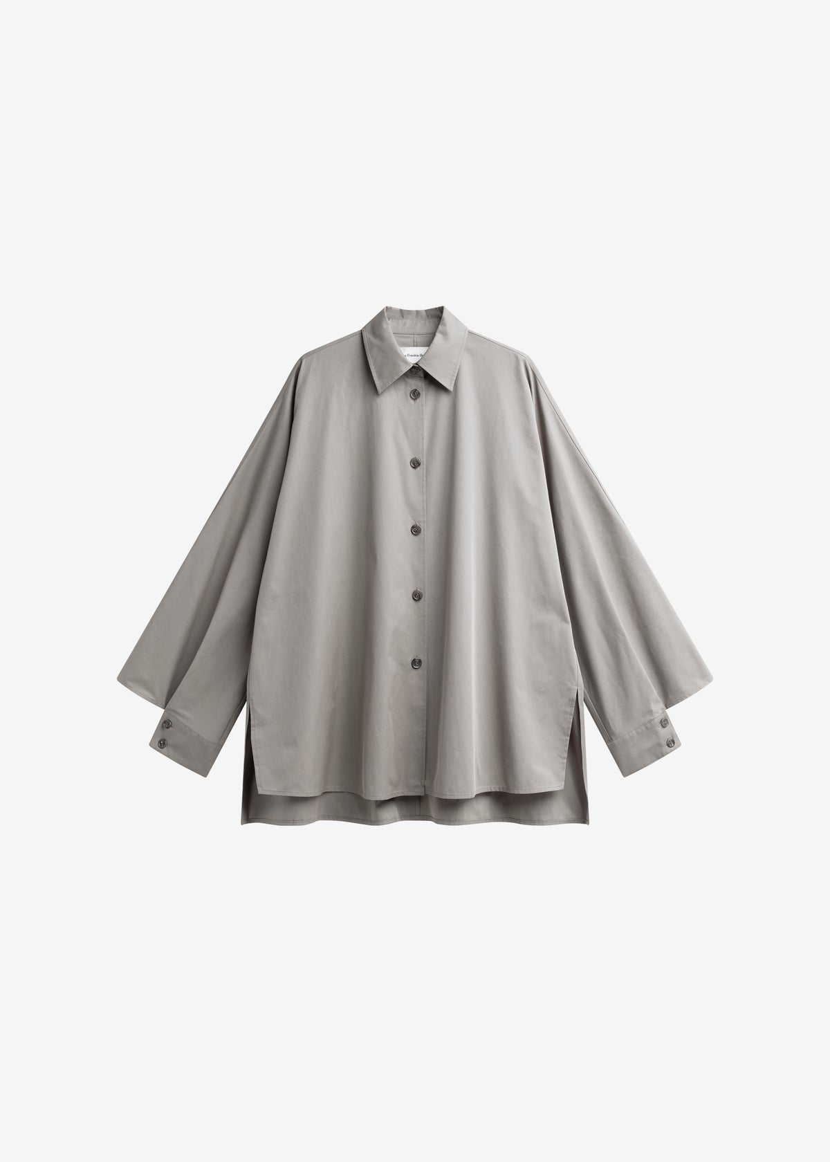 Alda Oversized Long Shirt - Taupe - 8