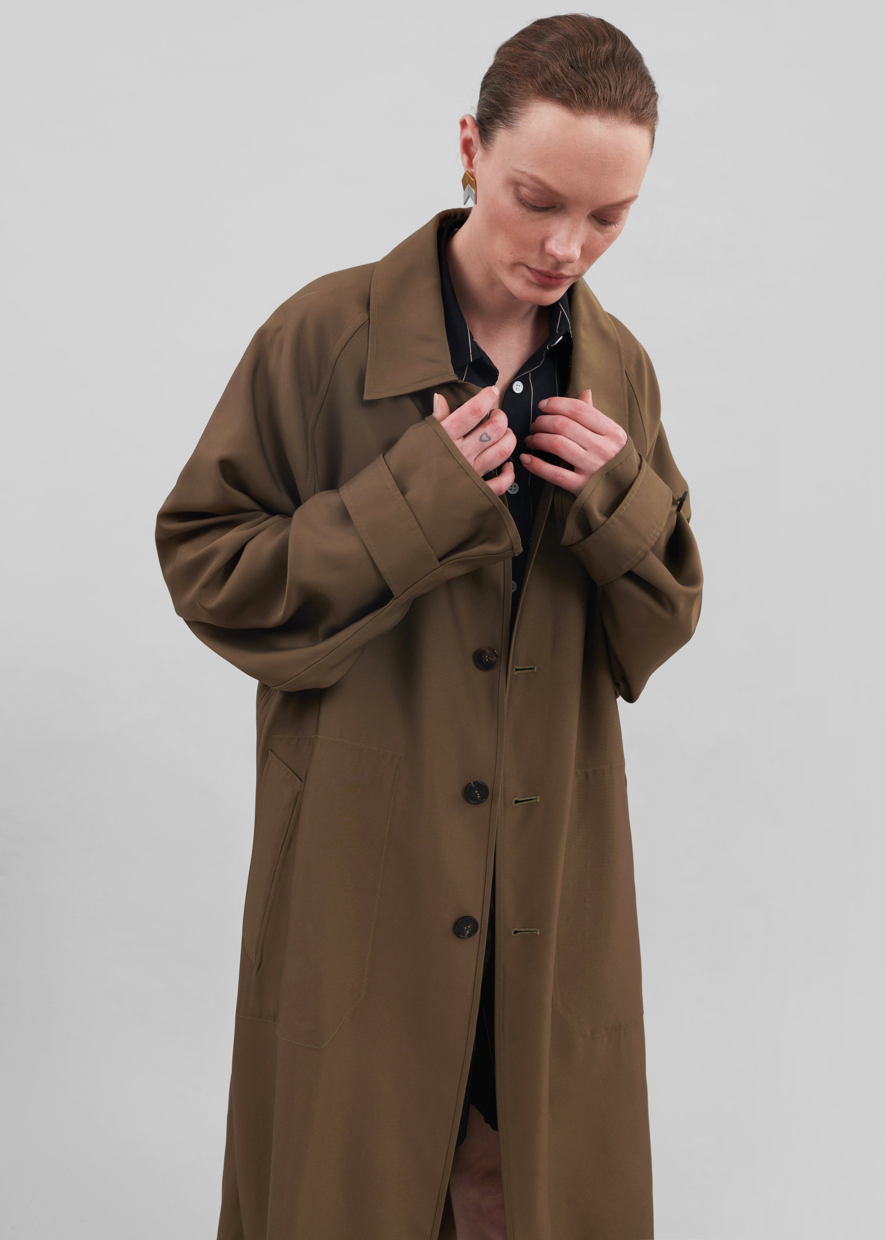 Aldrin Oversized Coat - Camel - 5