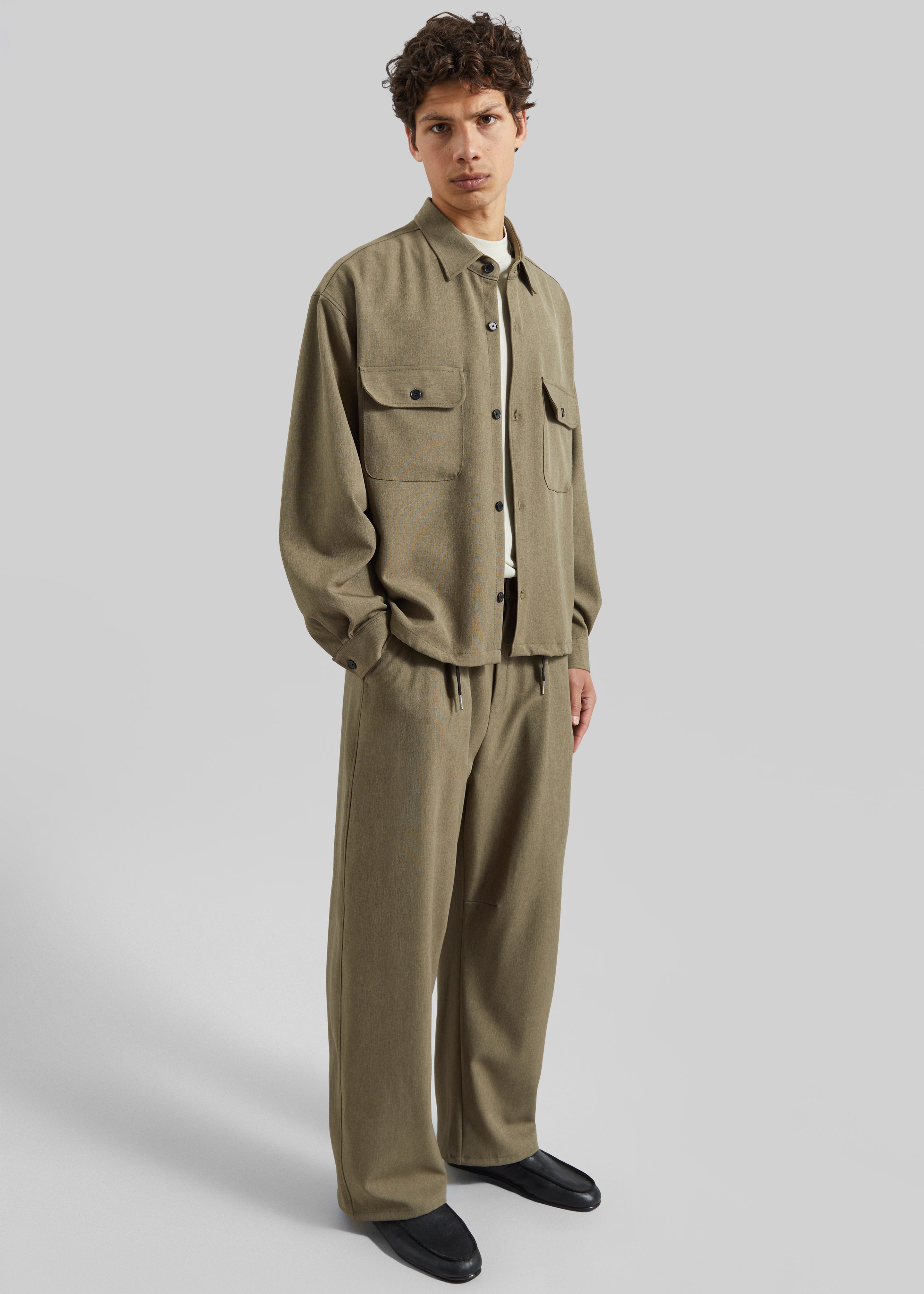 Alessio Shirt Jacket - Olive - 4