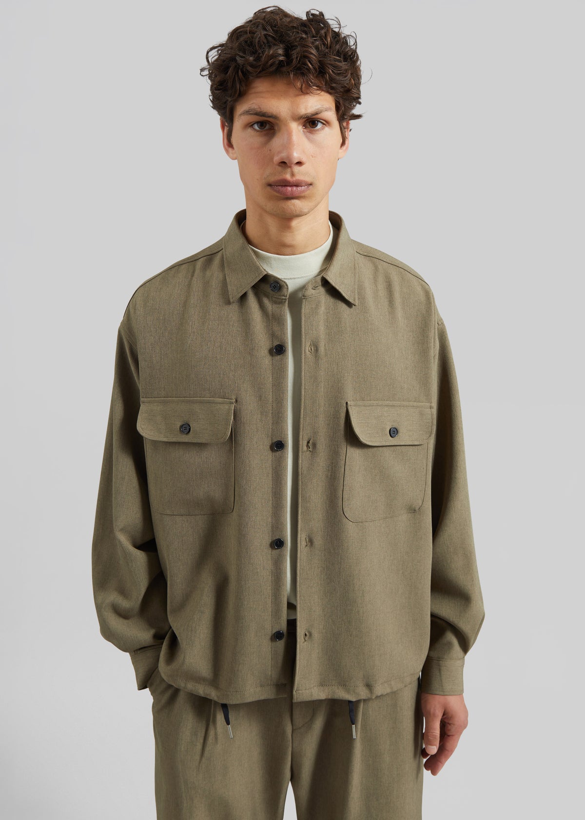 Alessio Shirt Jacket - Olive - 5