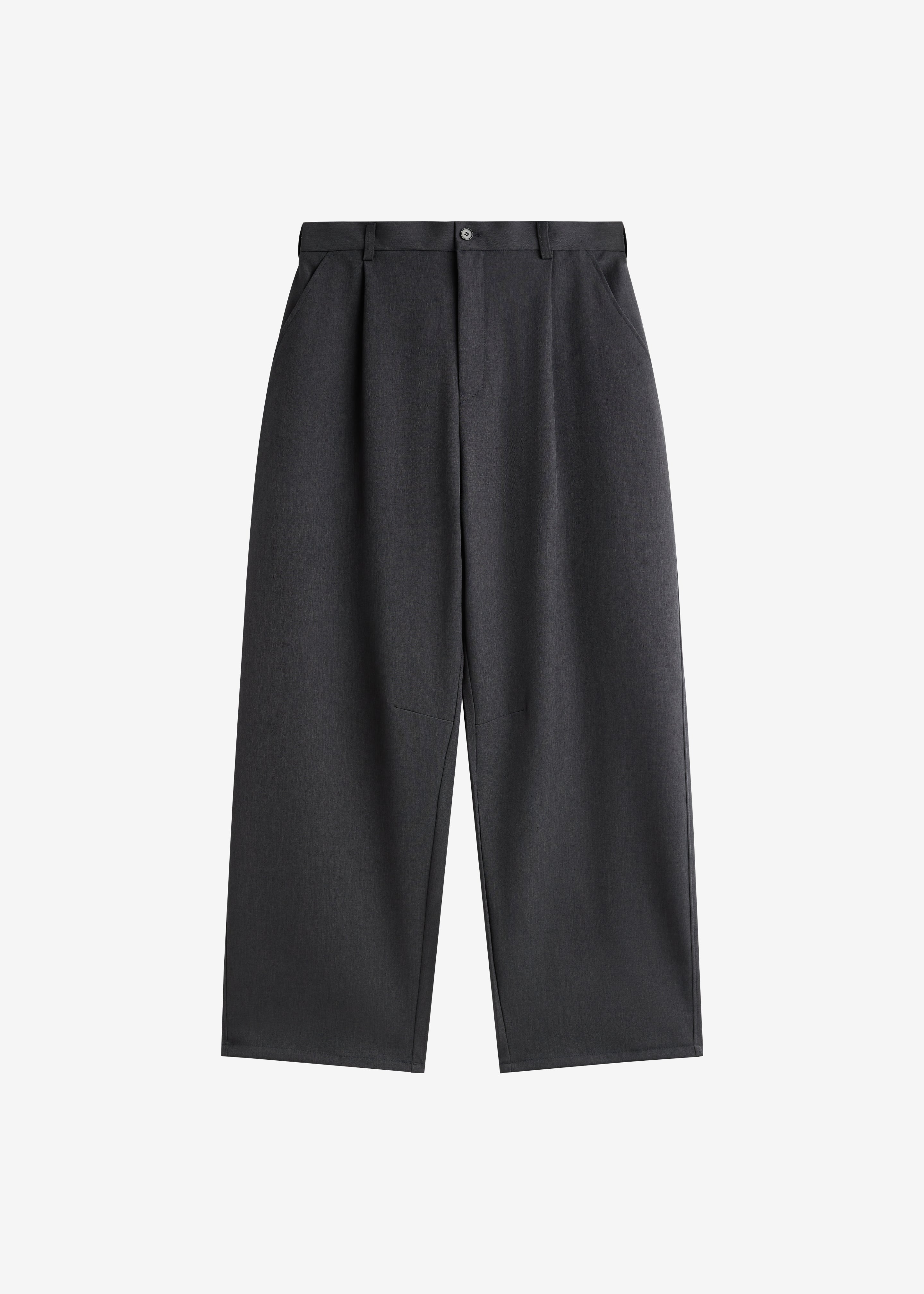 Alessio Straight Trousers - Charcoal - 8