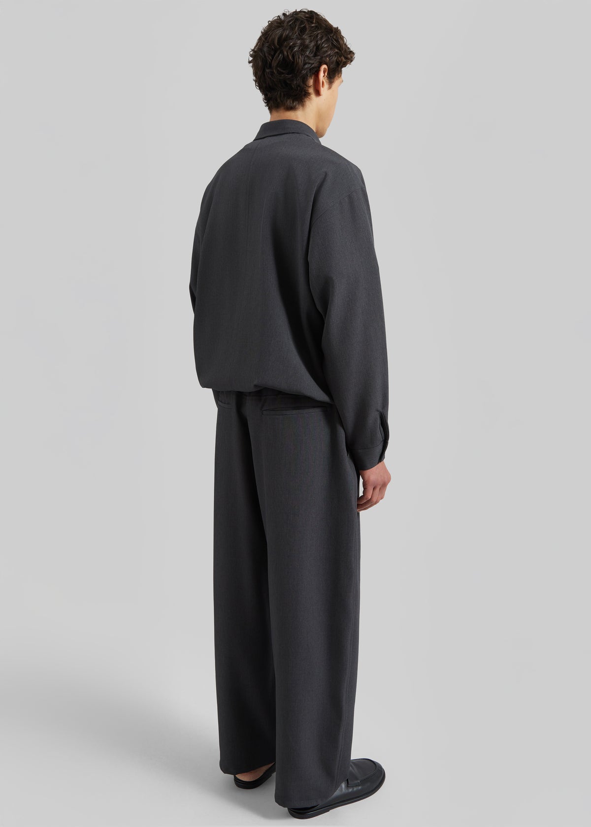 Alessio Straight Trousers - Charcoal - 7
