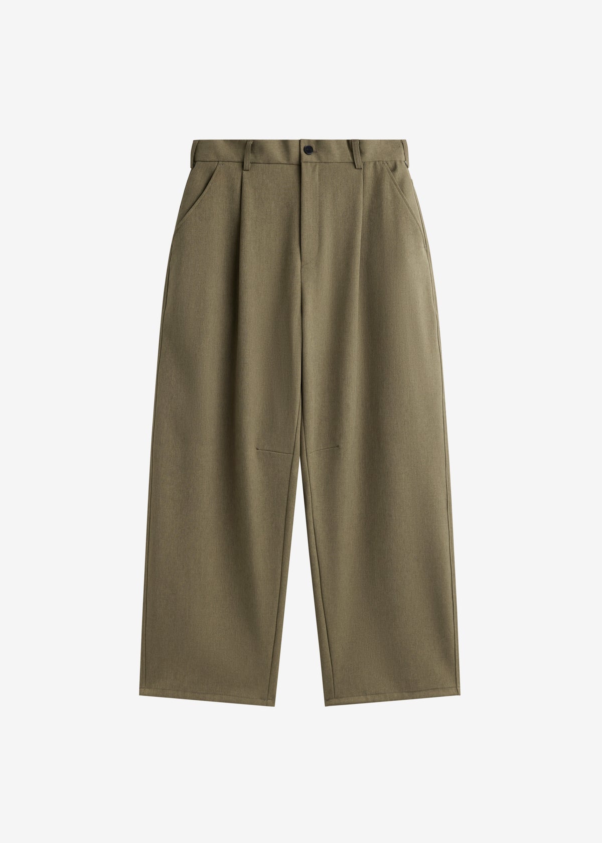 Alessio Straight Trousers - Olive - 9