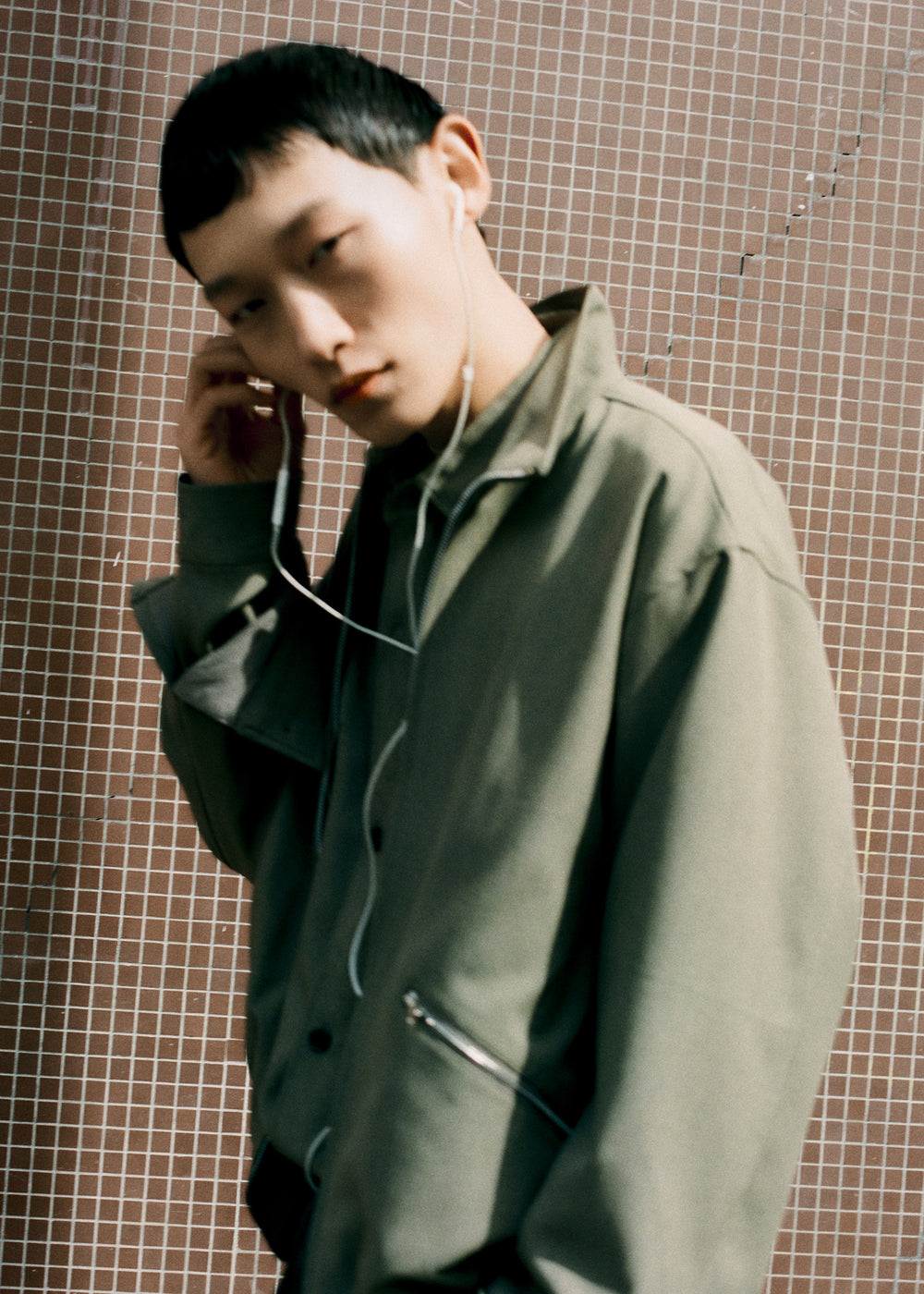 Alessio Zip-Up Jacket - Olive - 1