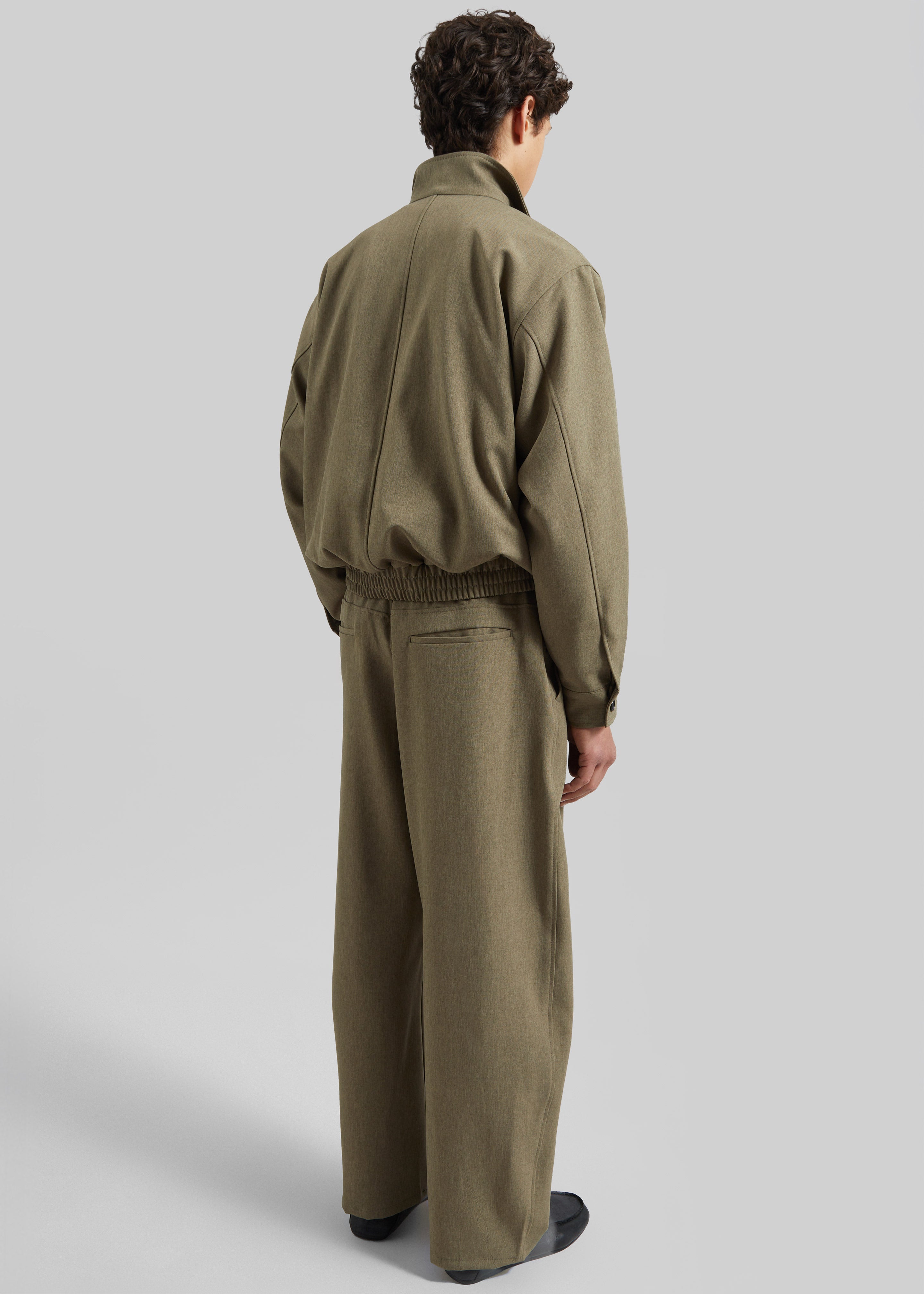 Alessio Zip-Up Jacket - Olive - 8