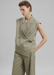 Alia Boxy Vest - Beige