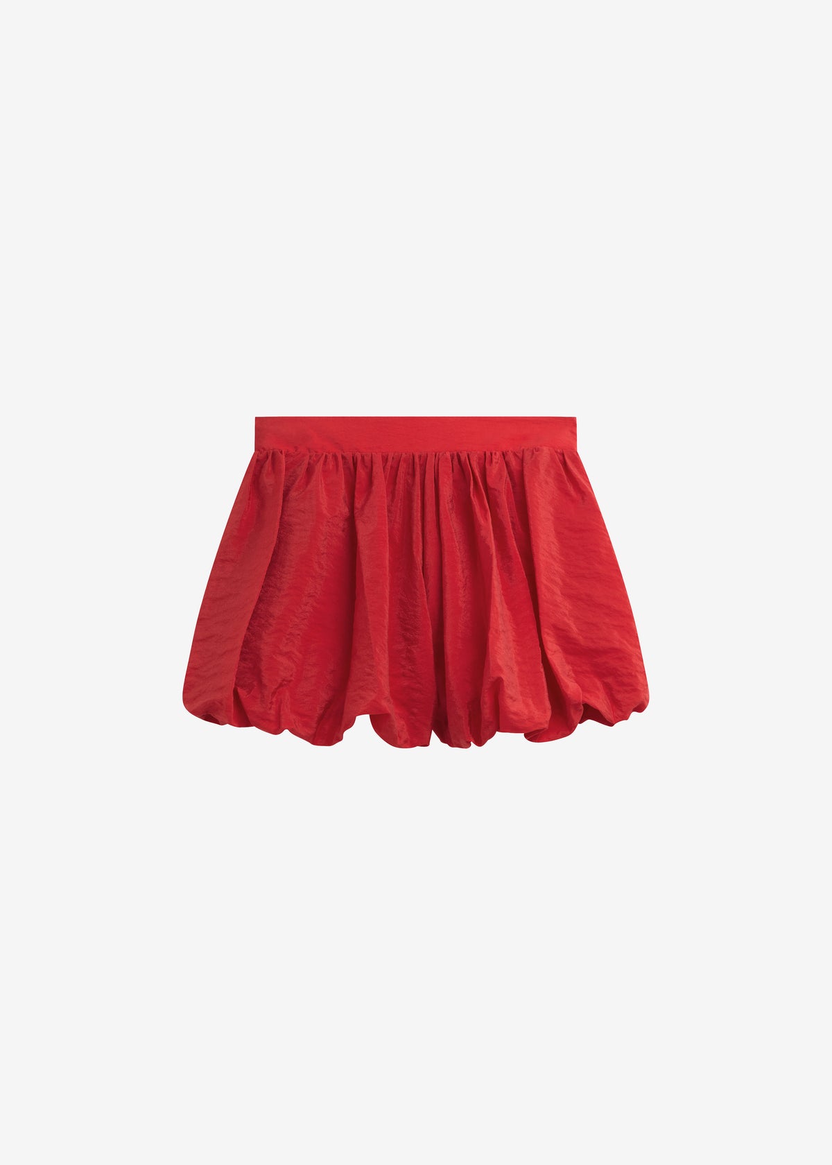 Alina Bubble Hem Shorts - Red - 8