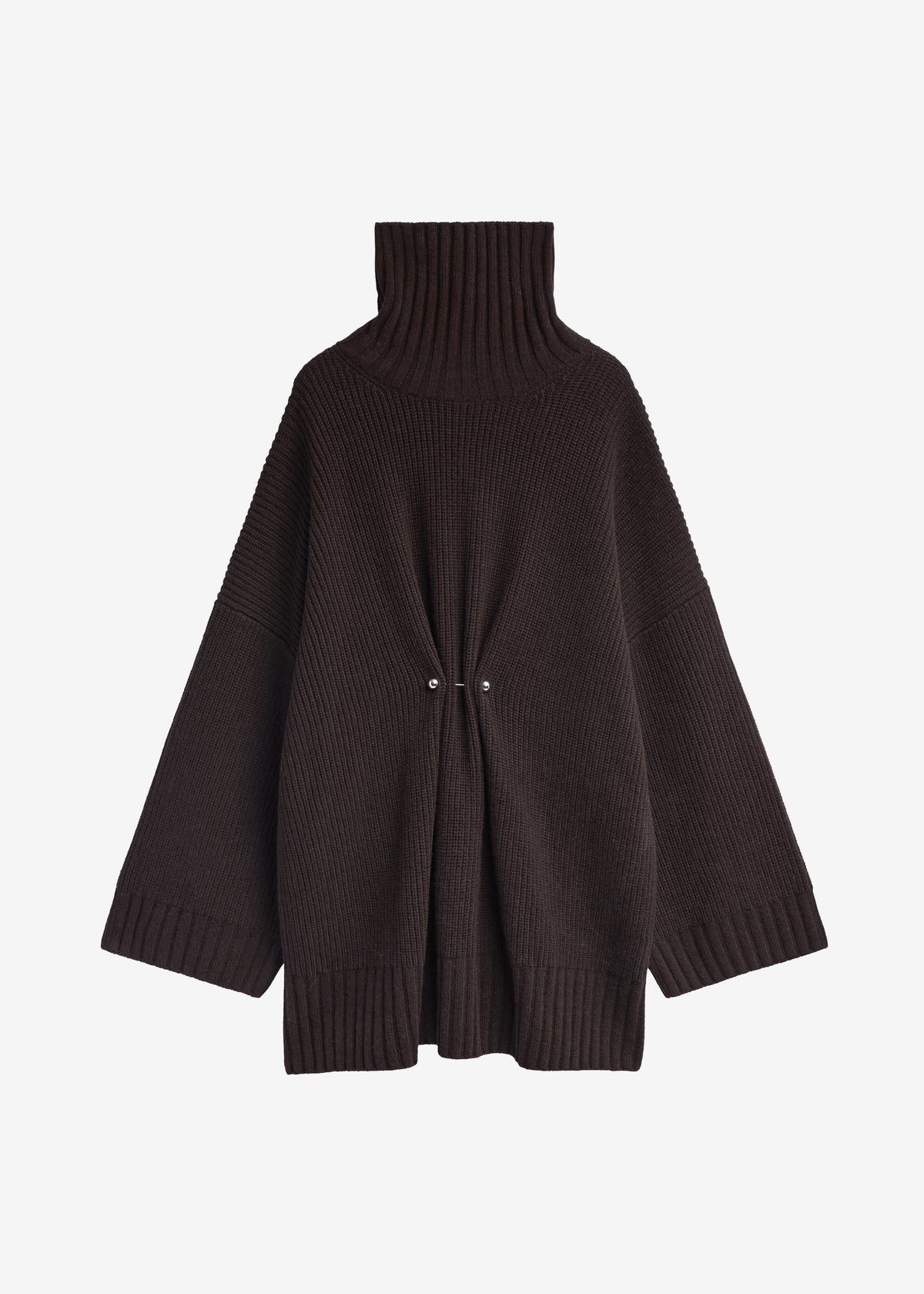 Alira Knit Brooch Dress - Brown
