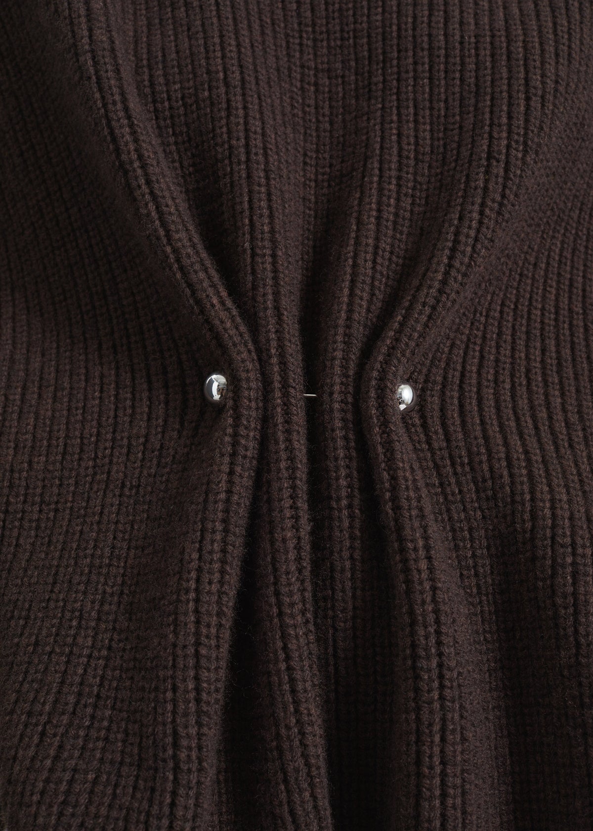 Alira Knit Brooch Dress - Brown