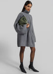 Alira Knit Brooch Dress - Grey