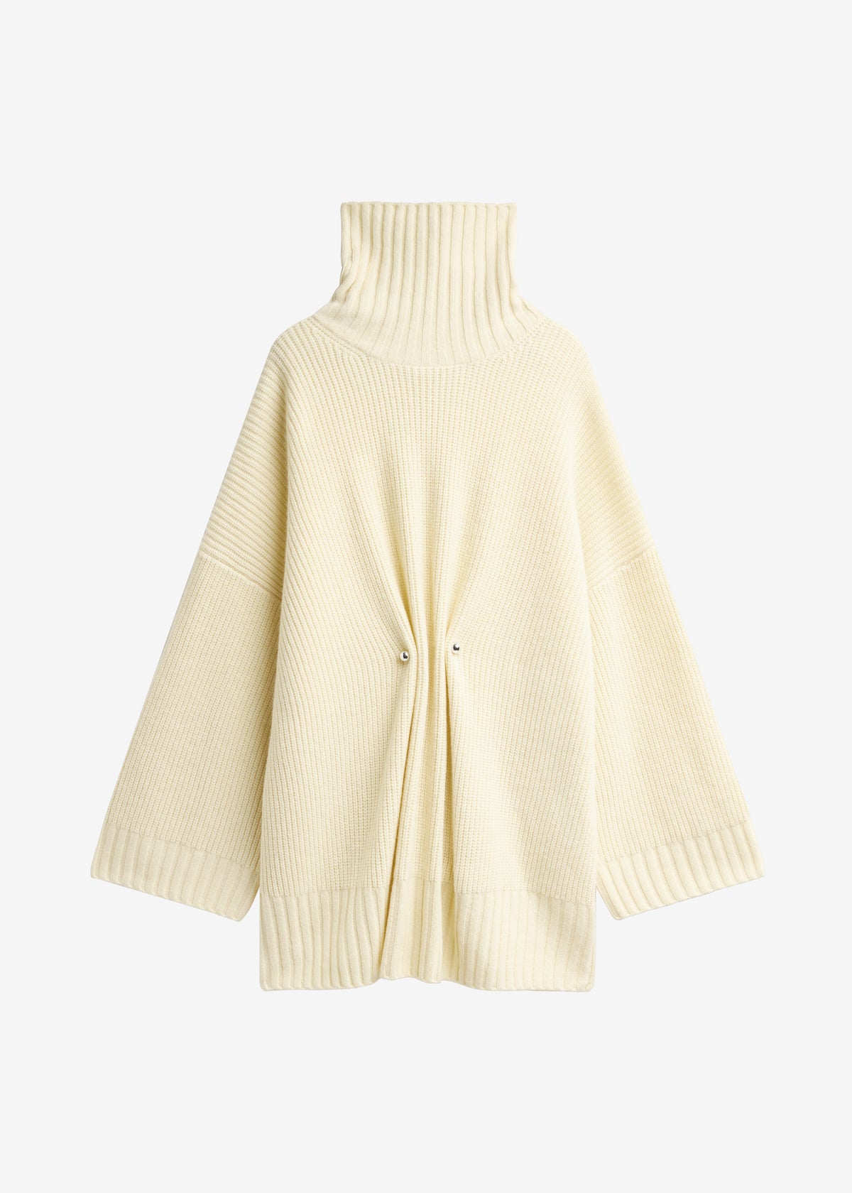 Alira Knit Brooch Dress - Pale Yellow
