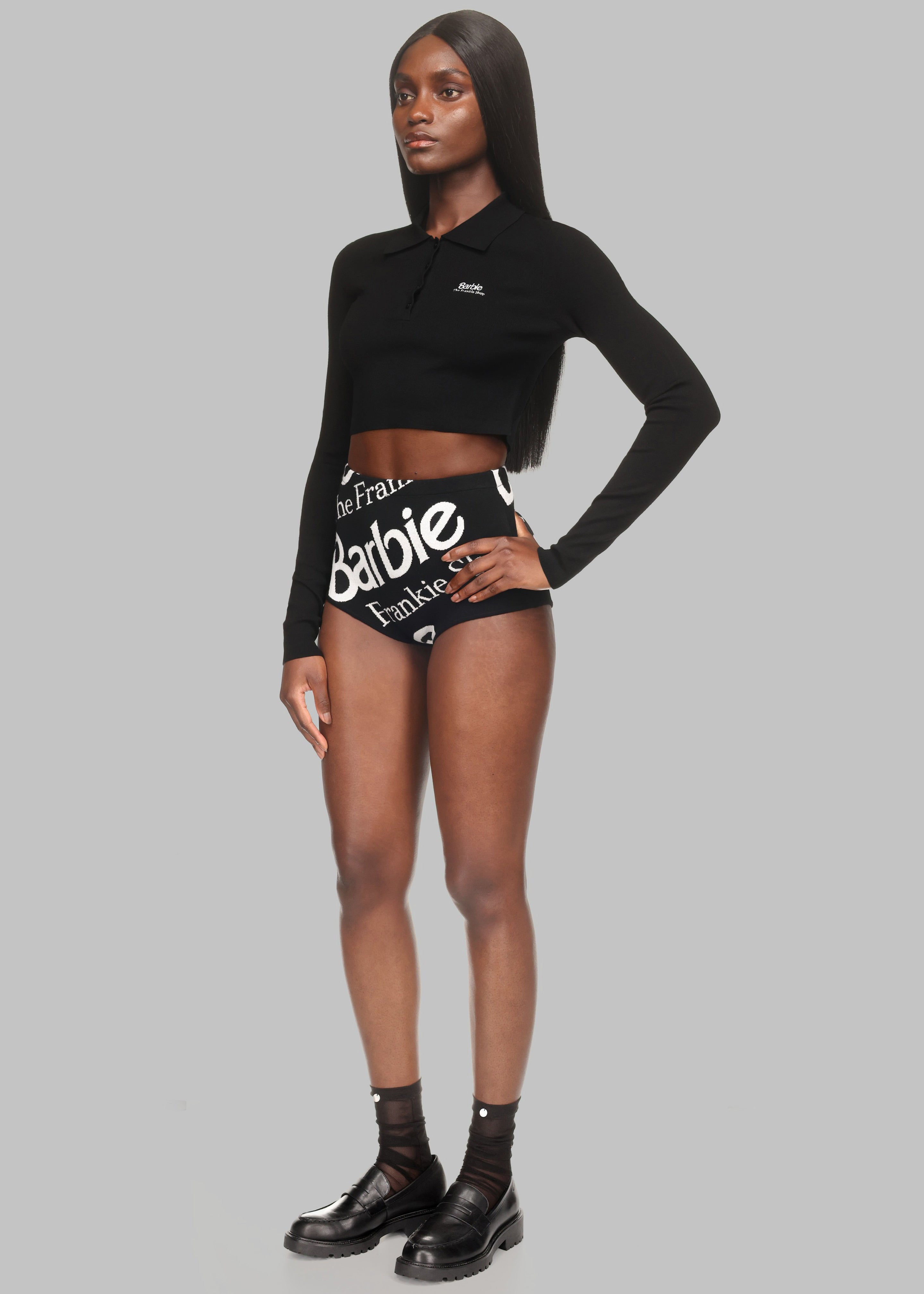 Alissa Knit Briefs x Barbie™ - Black - 6