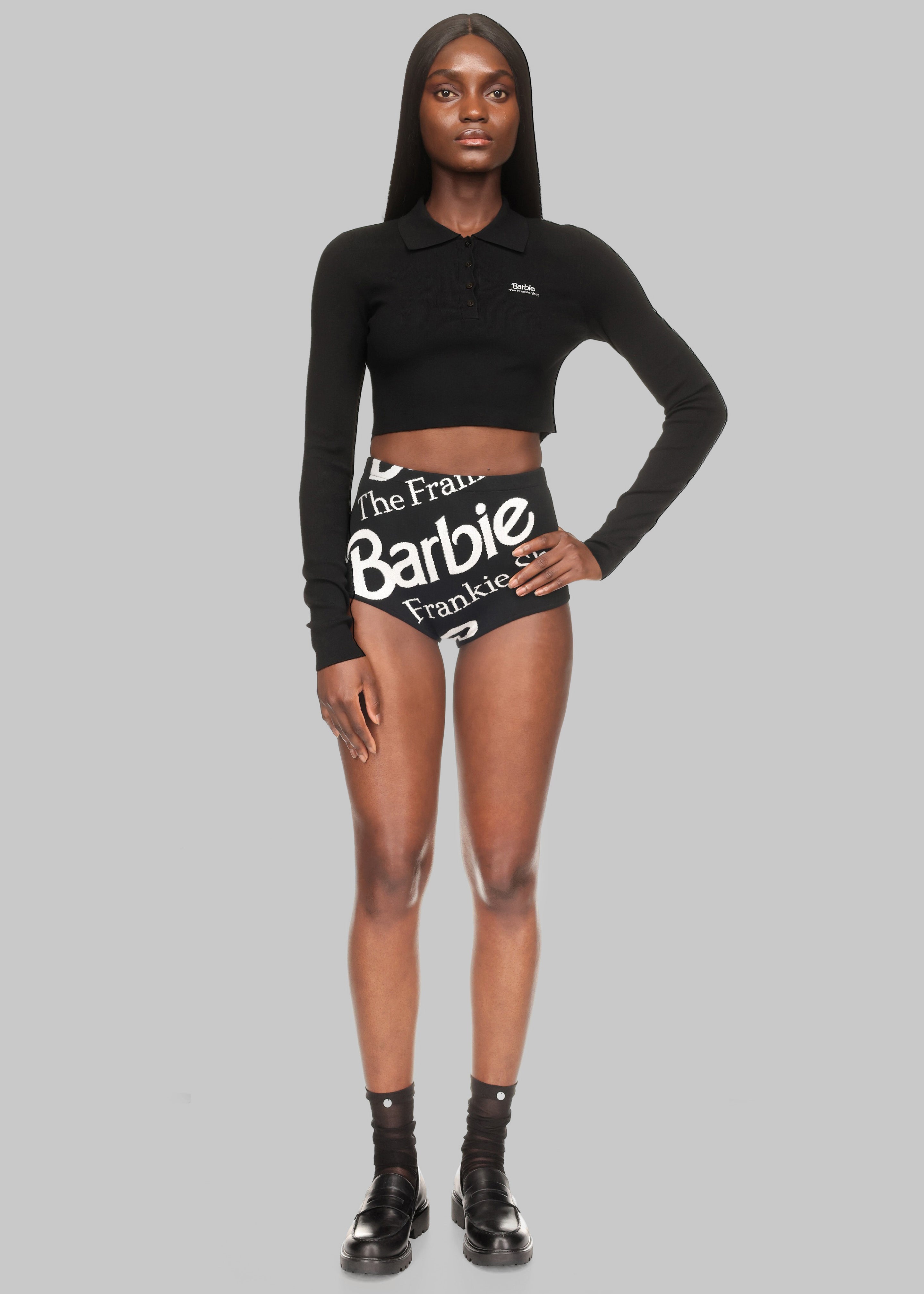 Alissa Knit Briefs x Barbie™ - Black - 1