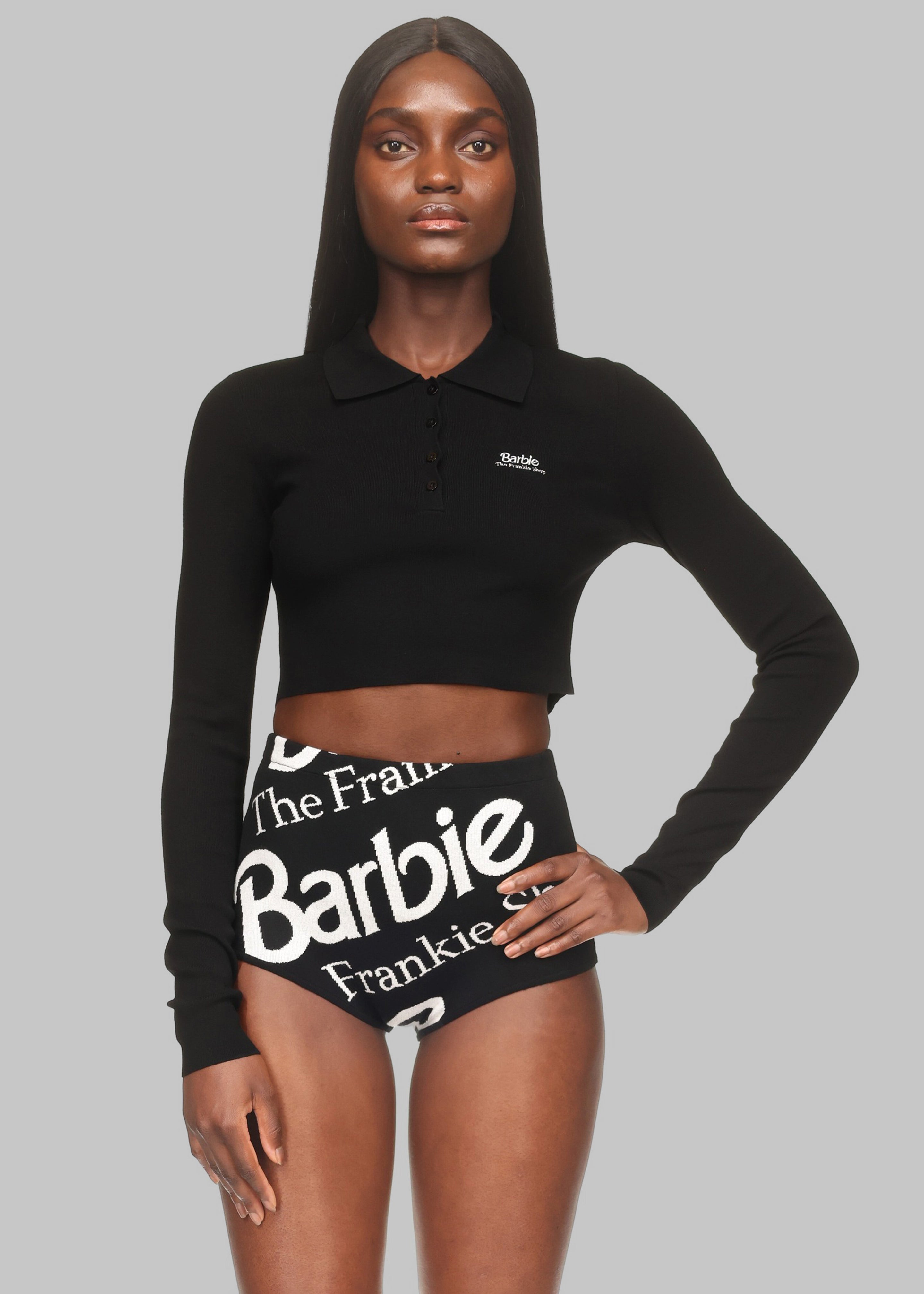 Alissa Knit Briefs x Barbie™ - Black - 3