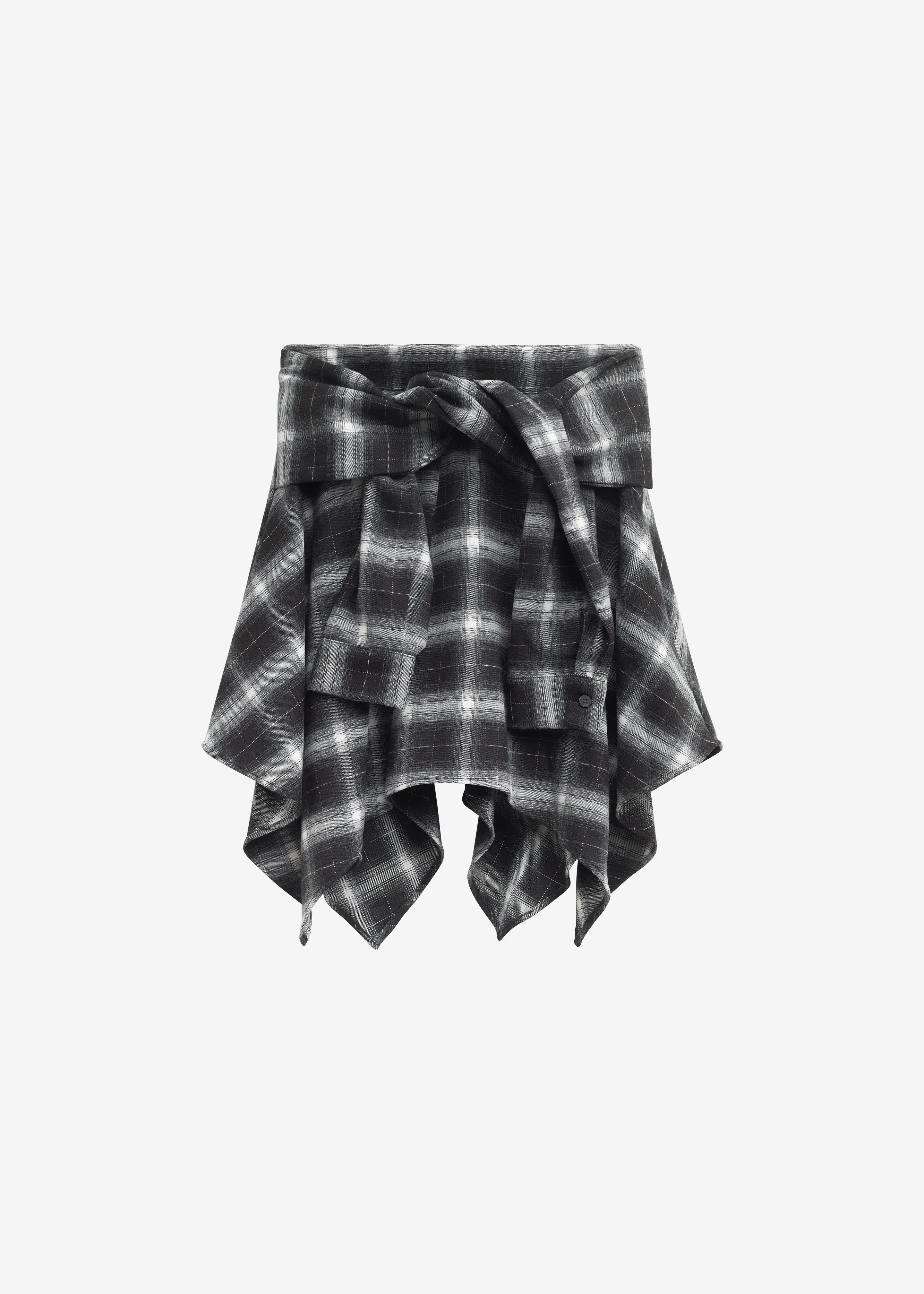 Alix Tie Skirt - Black Plaid – The Frankie Shop