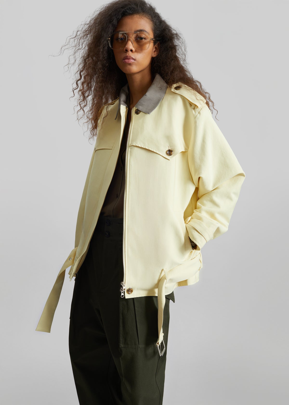 Alleray Short Trench - Yellow - 2