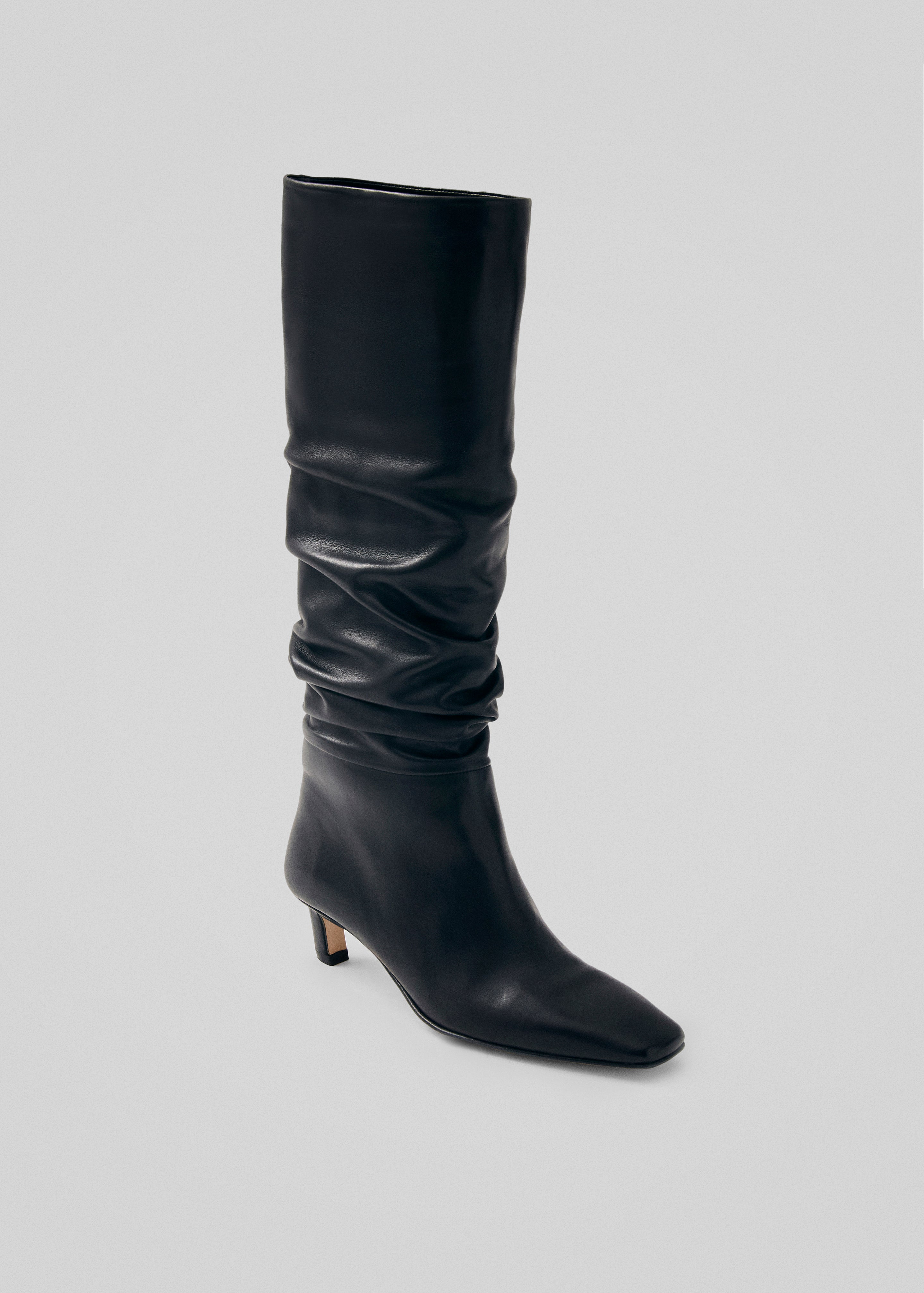 Alohas Kalila Leather Boots - Black - 4