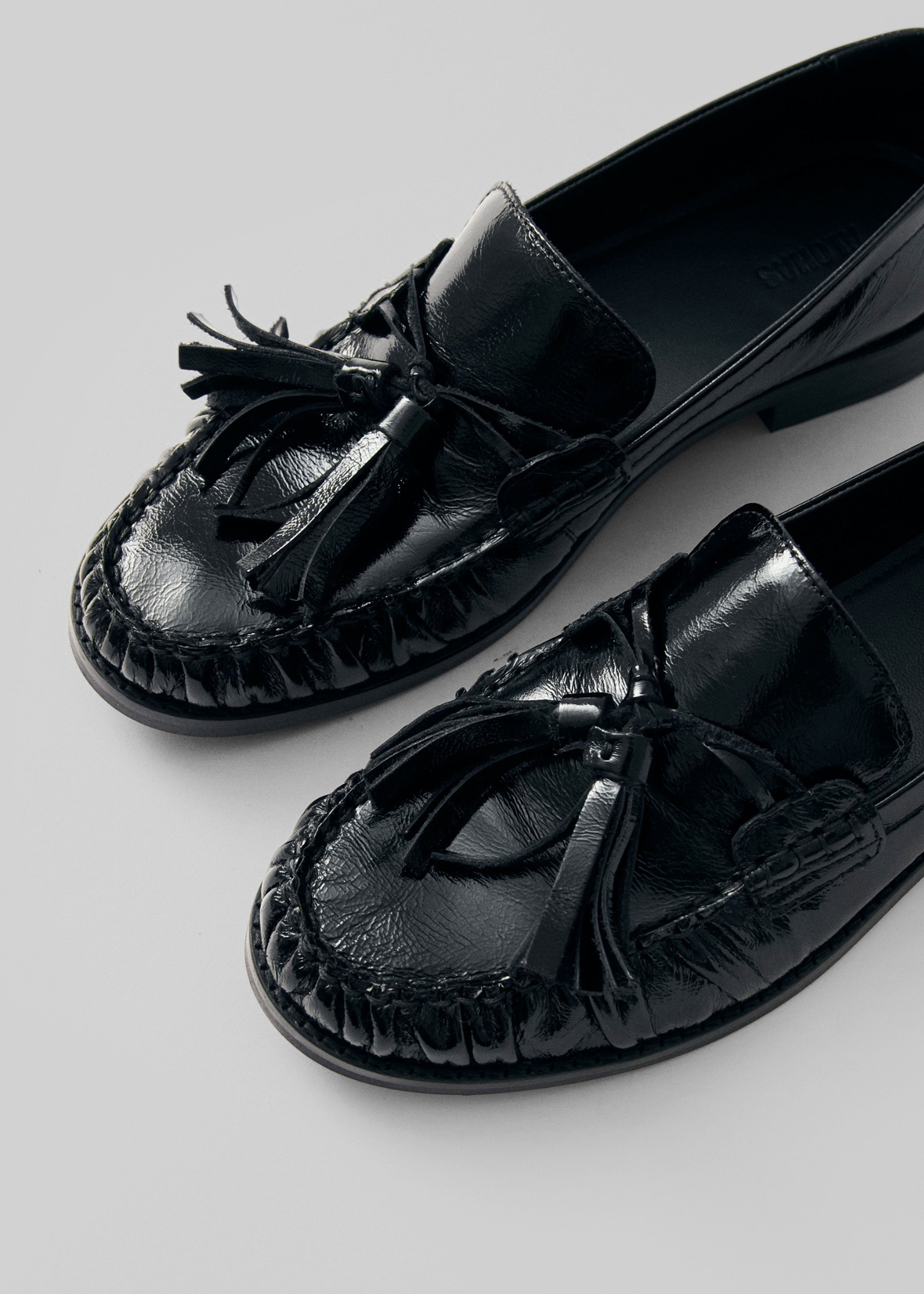 Alohas Marietta Leather Loafers - Onix Black - 3