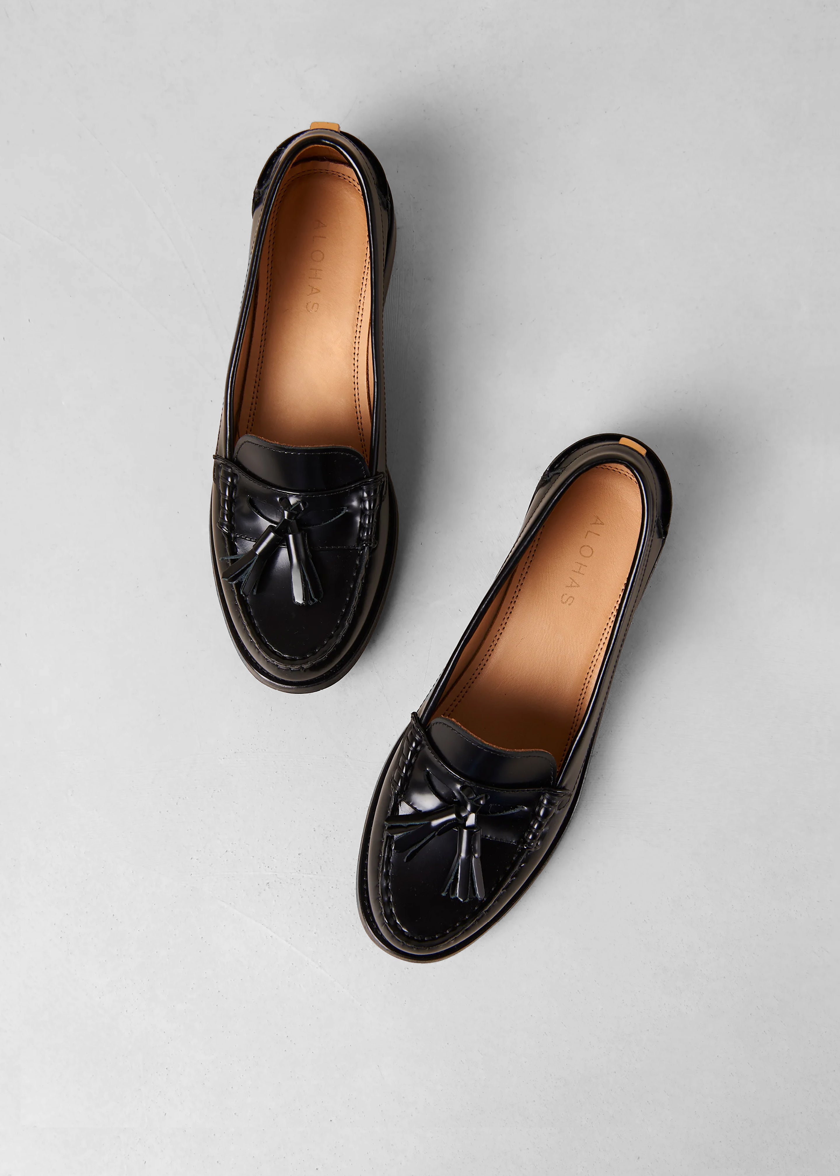 Alohas Terrane Leather Loafers - Black - 3