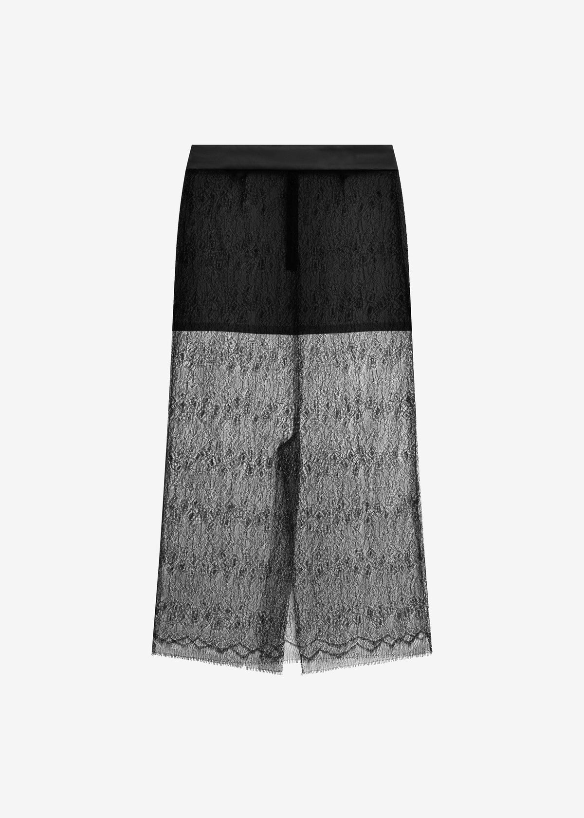 Alrose Lace Midi Skirt - Black - 11