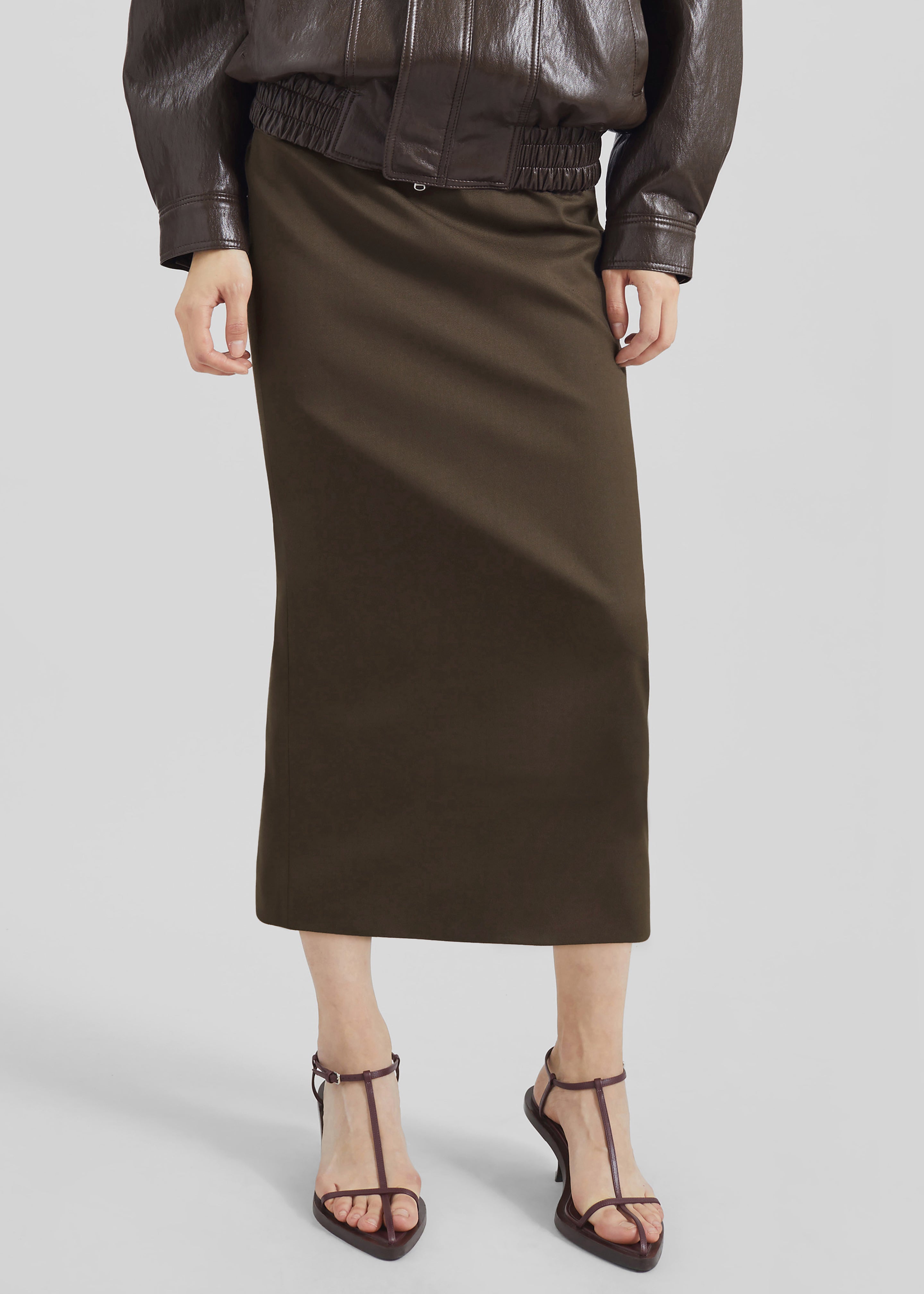 Alrose Midi Skirt - Mocha – The Frankie Shop
