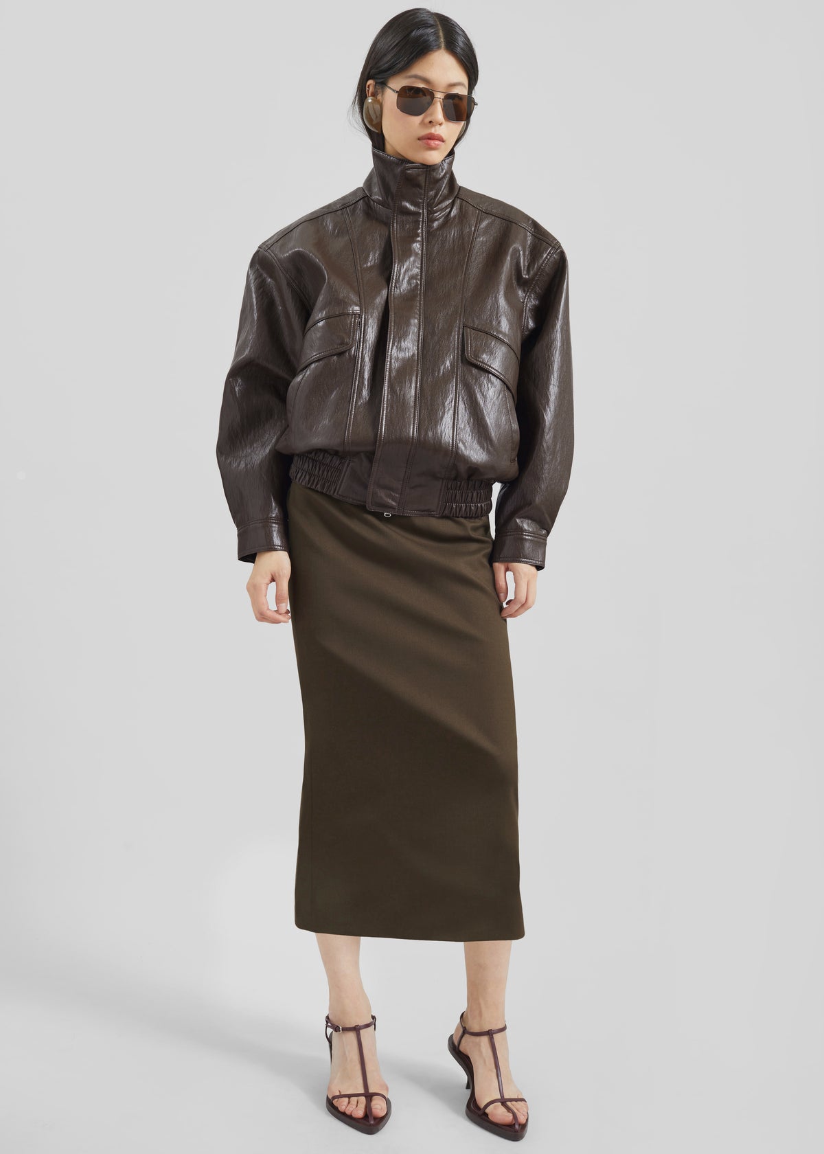 Alrose Midi Skirt - Mocha - 1