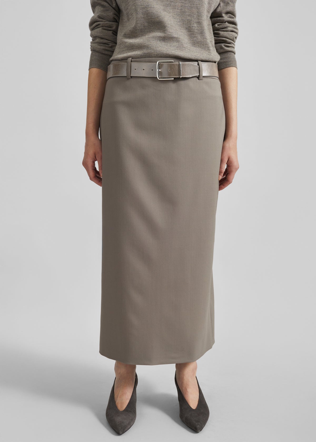 Alrose Midi Skirt - Taupe - 5
