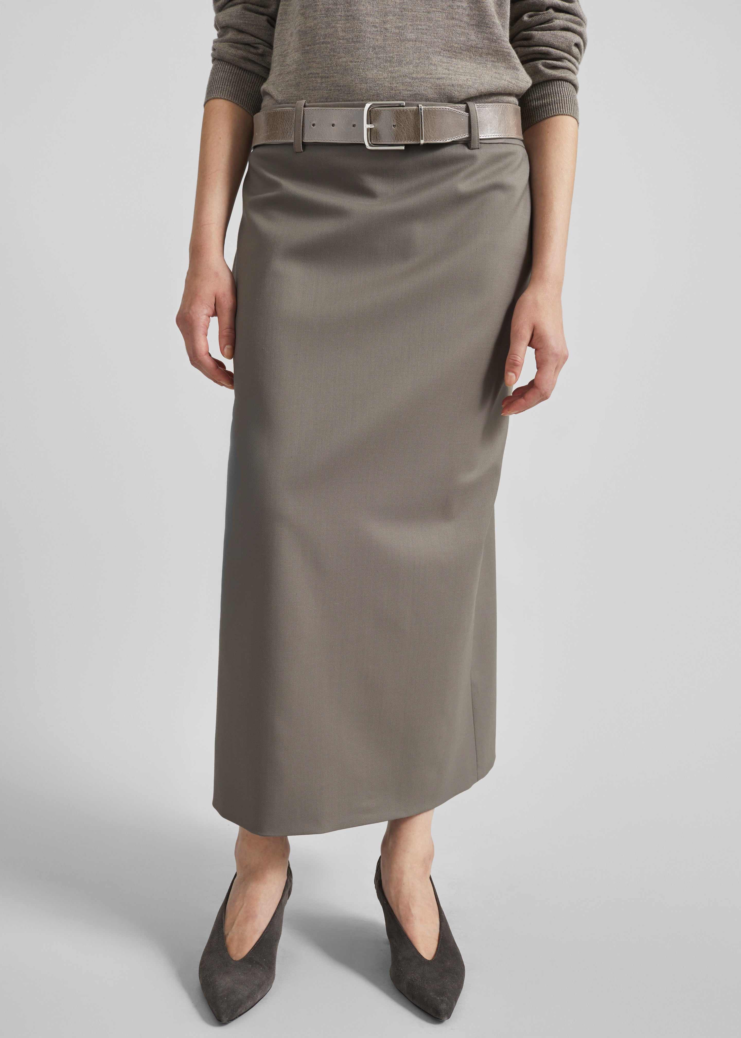 Alrose Midi Skirt - Taupe - 4