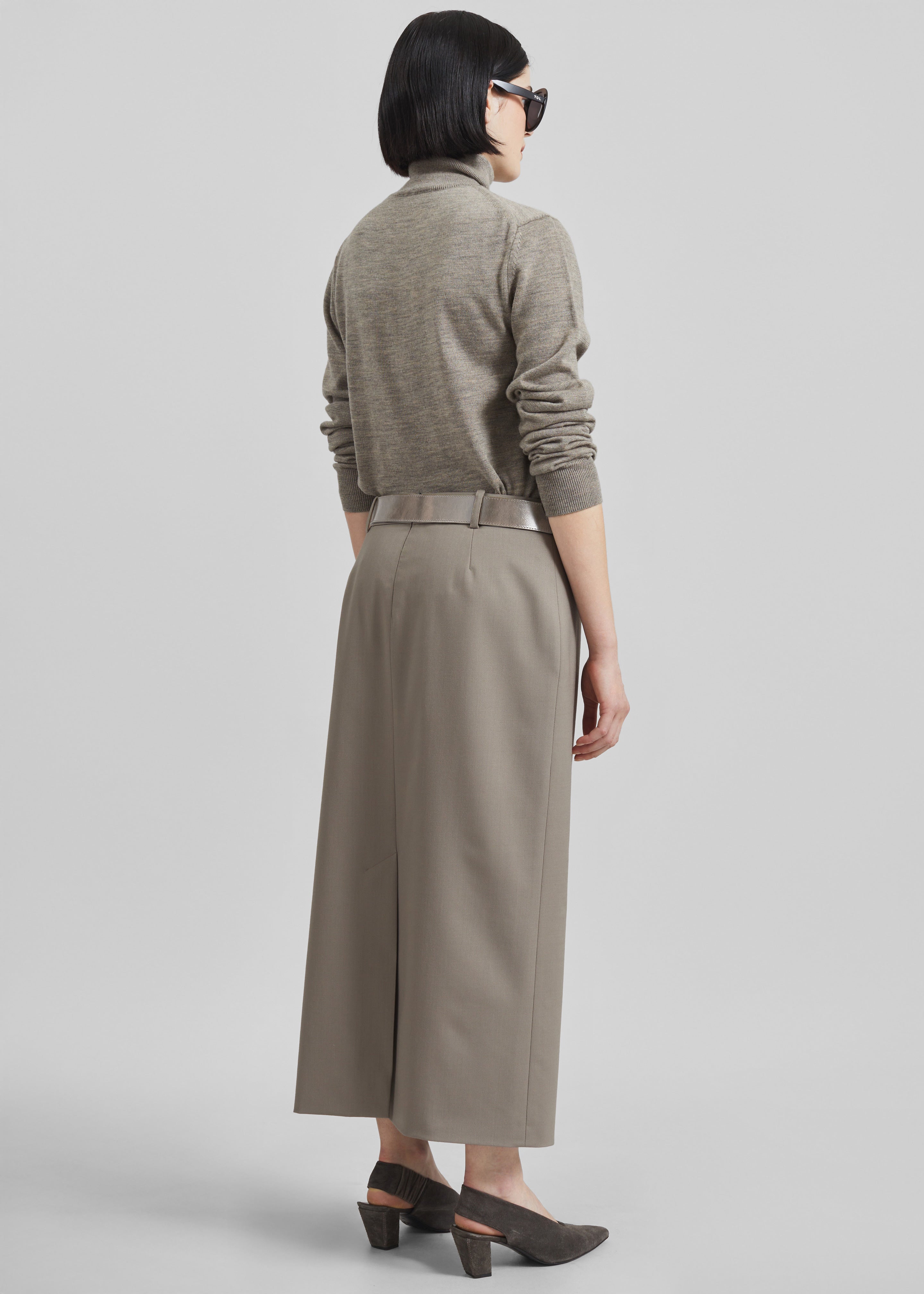 Alrose Midi Skirt - Taupe - 7