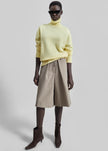 Alster Wool Turtleneck Sweater - Yellow