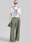 Althea Pleated Trousers - Sage