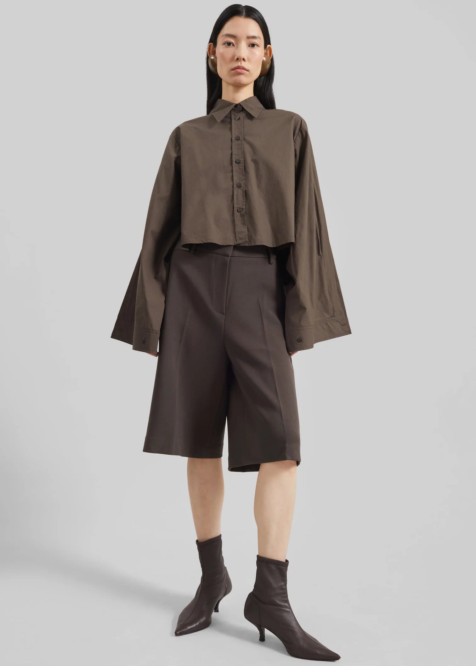 Shop the look image for Alvesta Bermuda Shorts - Brown