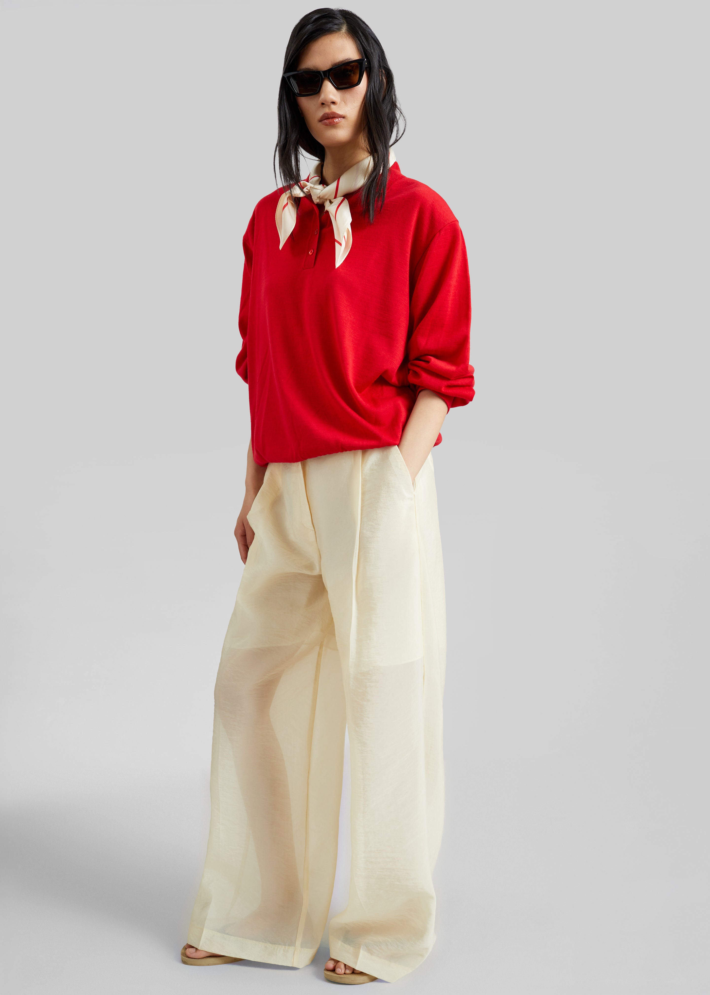 Alvito Sheer Organza Pants - Pale Yellow – The Frankie Shop