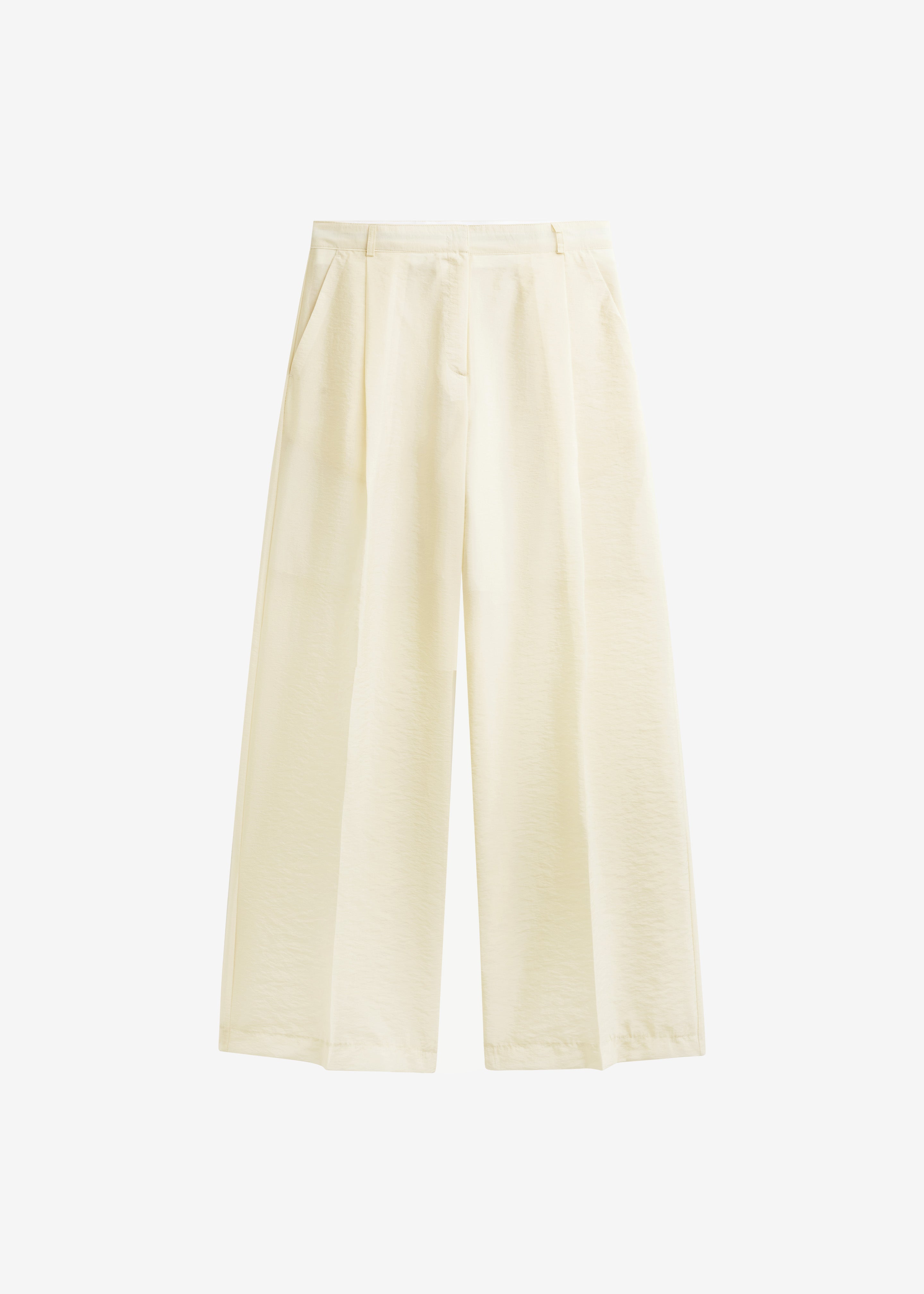 Alvito Sheer Organza Pants - Pale Yellow - 7