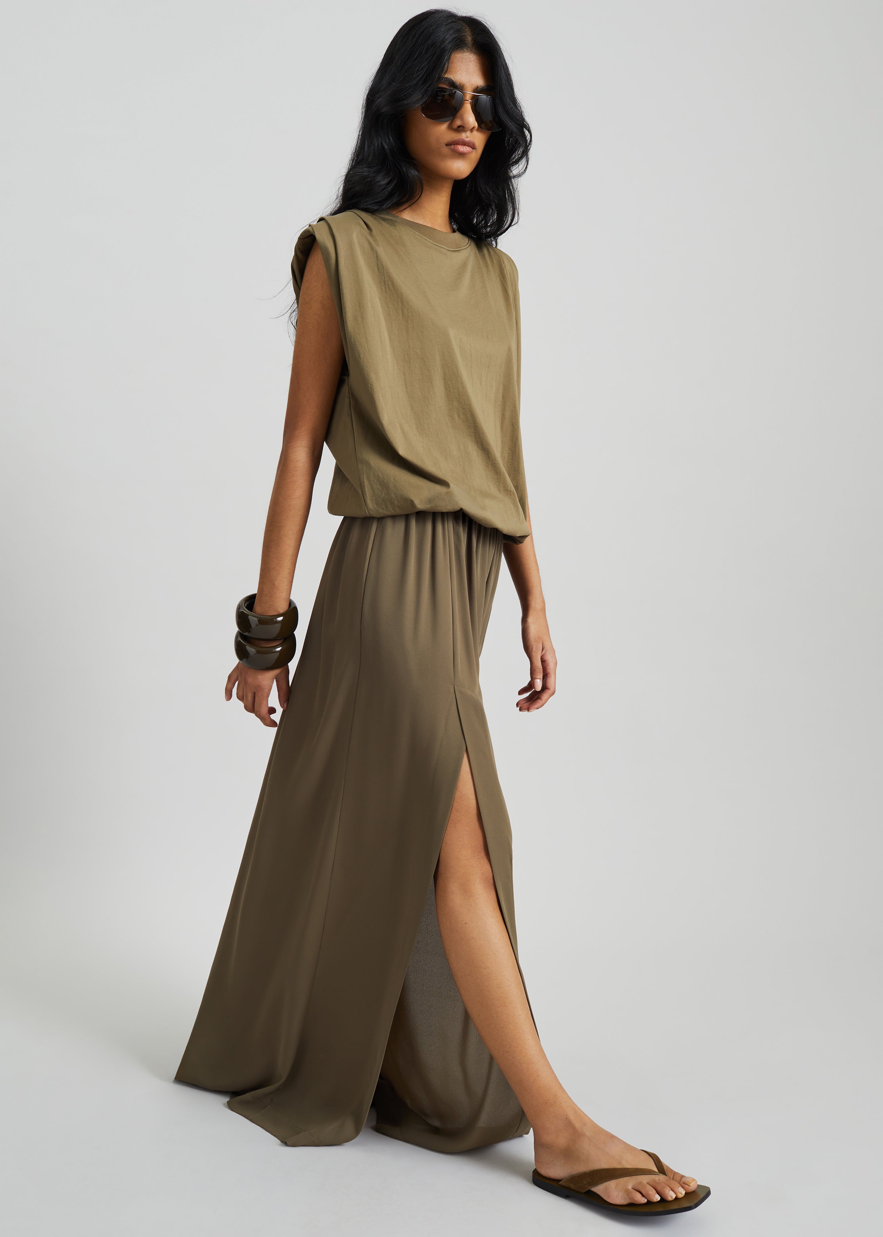 Alvor Padded Balloon Top - Olive - 4