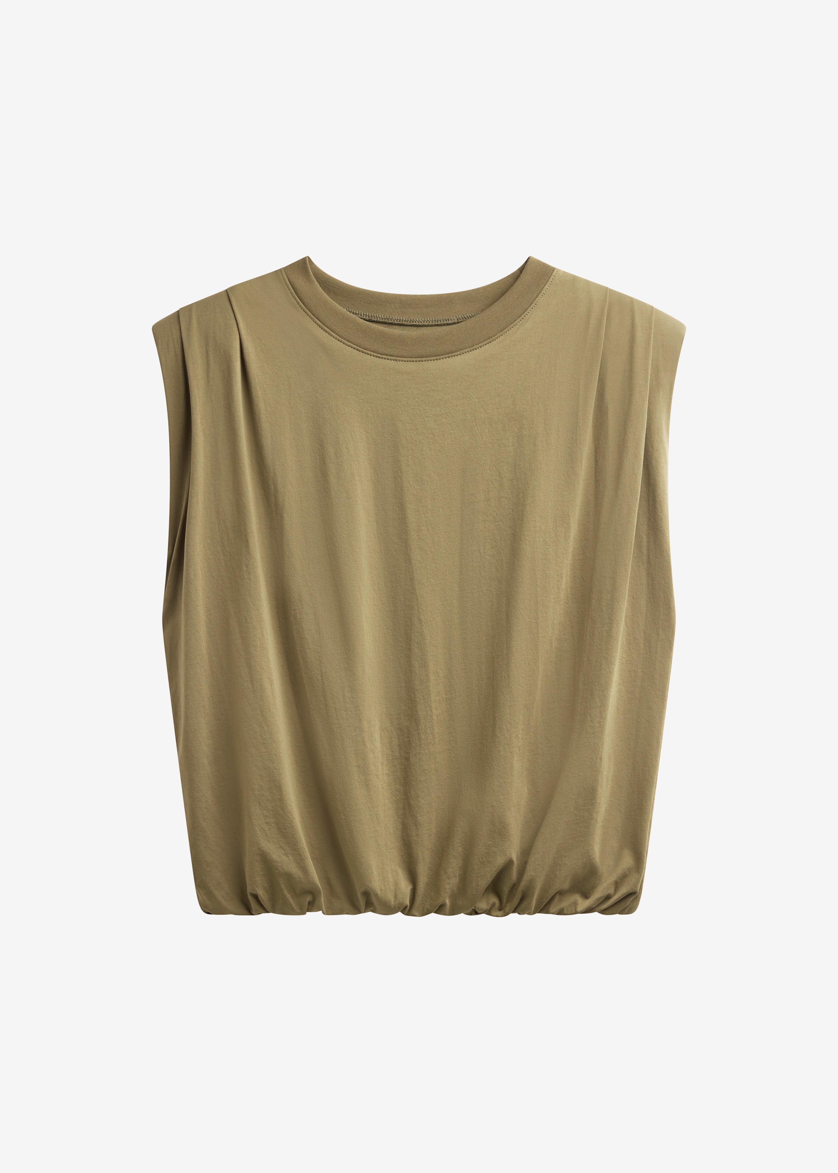 Alvor Padded Balloon Top - Olive - 8