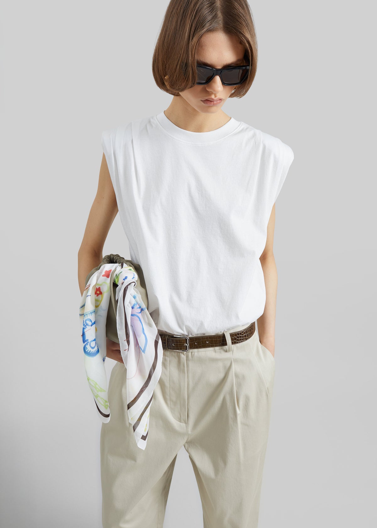 Alvor Padded Balloon Top - White - 7
