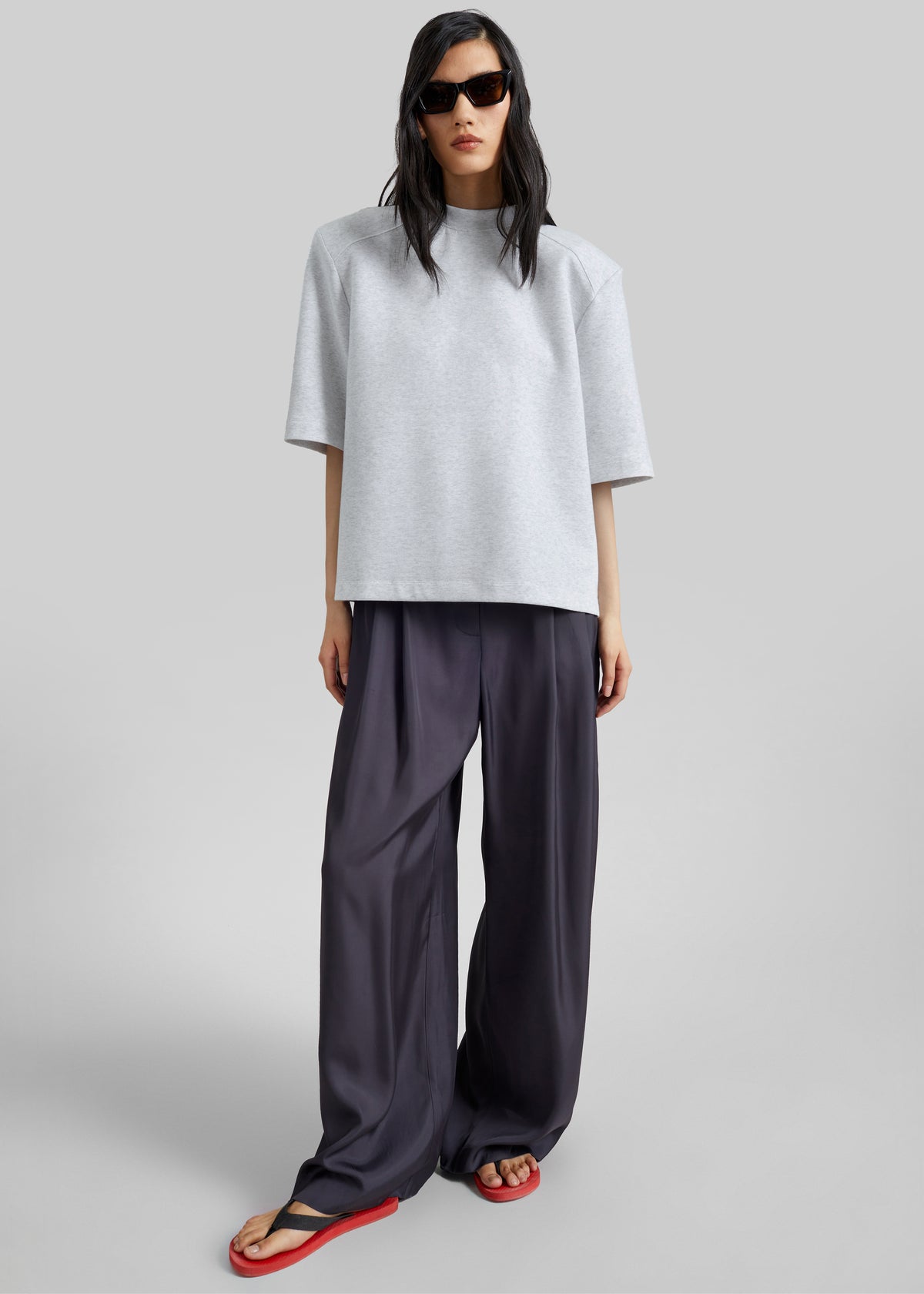 Alwen Neoprene Padded T-Shirt - Grey Melange - 5