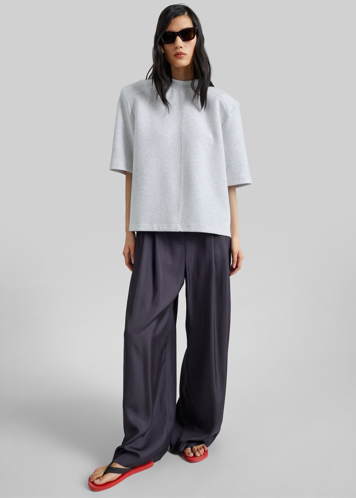 Alwen Neoprene Padded T-Shirt - Grey Melange - 3
