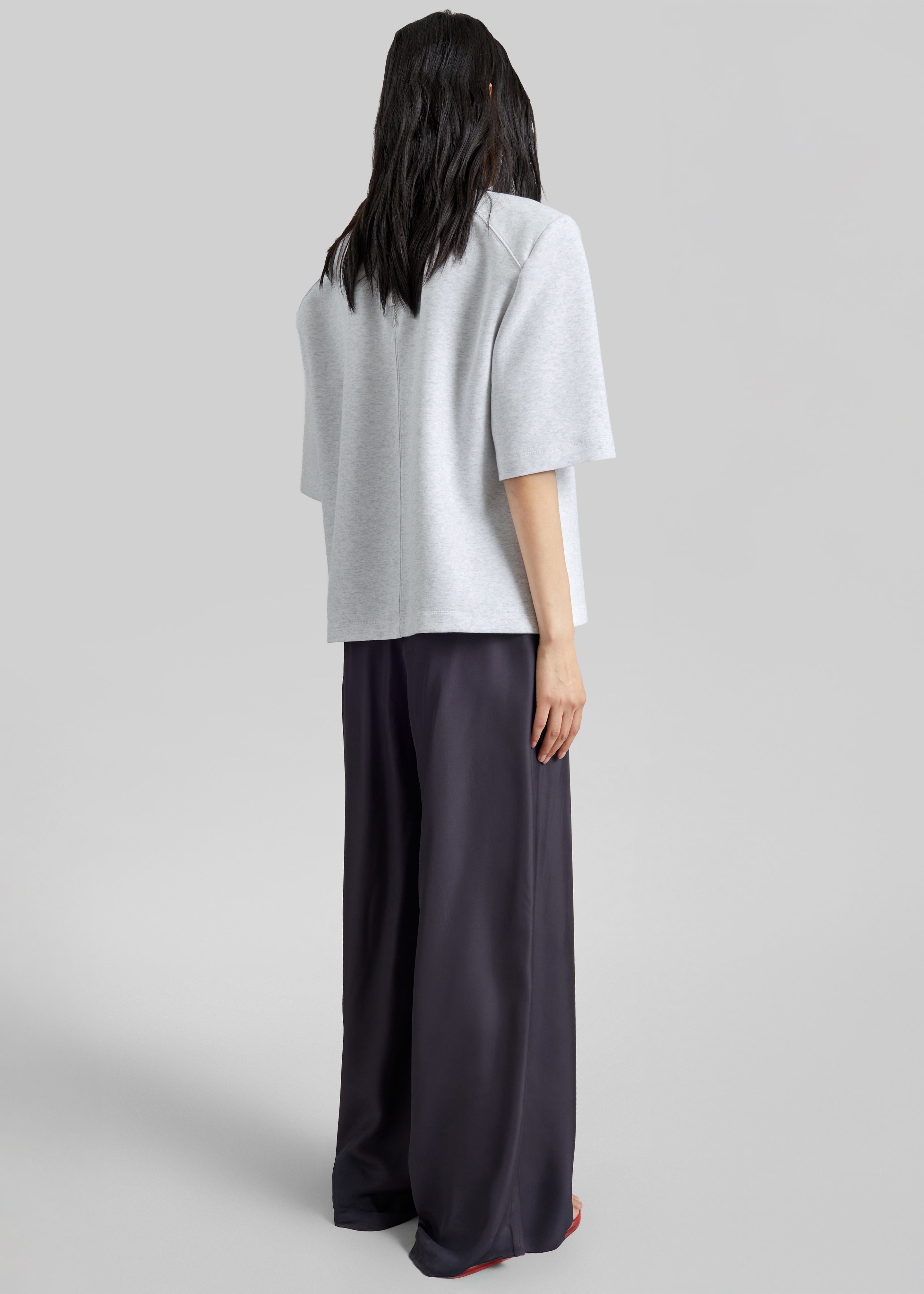 Alwen Neoprene Padded T-Shirt - Grey Melange - 7