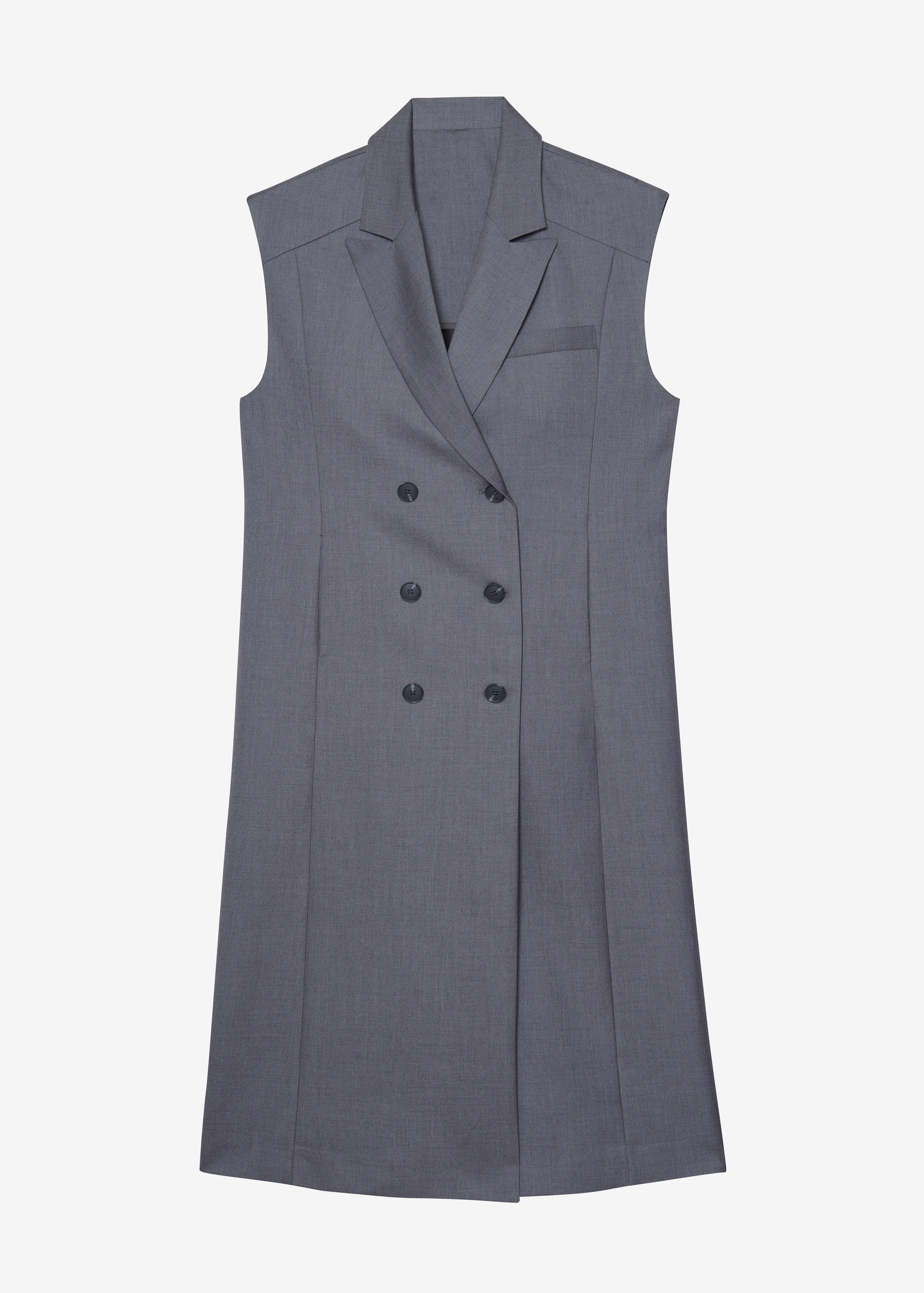 Alynn Vest Dress - Grey – The Frankie Shop