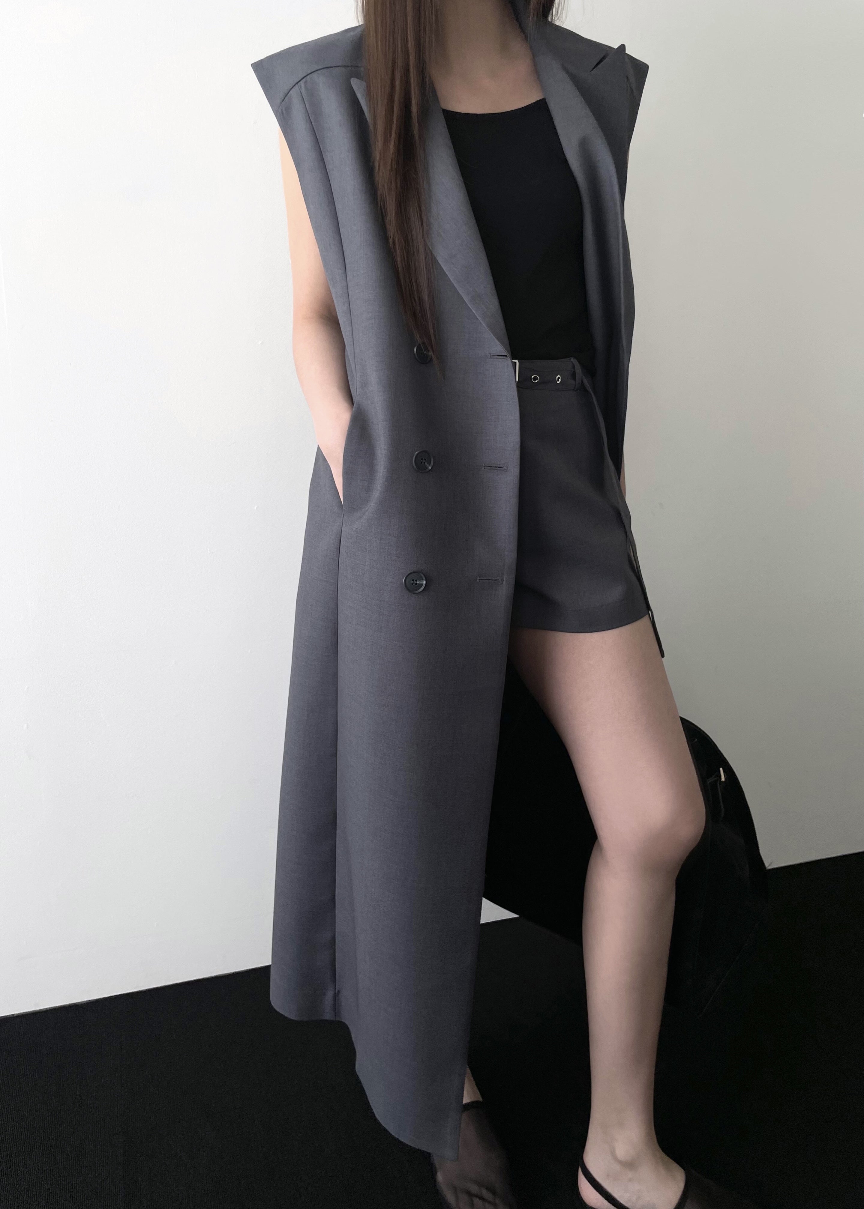 Alynn Vest Dress - Grey - 13