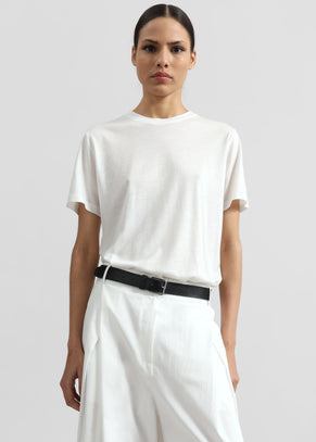 Amal Fluid Tee - White