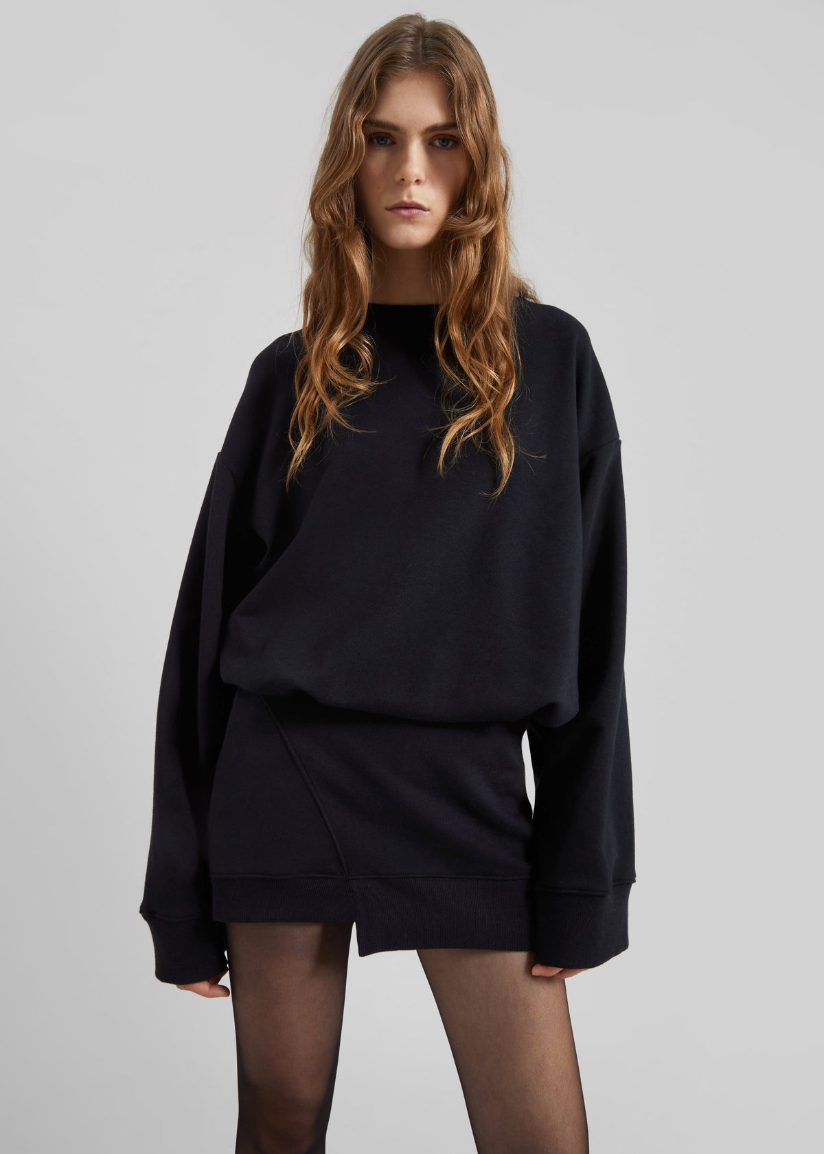 Ambleny Sweatshirt Dress - Black - 6