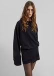 Ambleny Sweatshirt Dress - Black