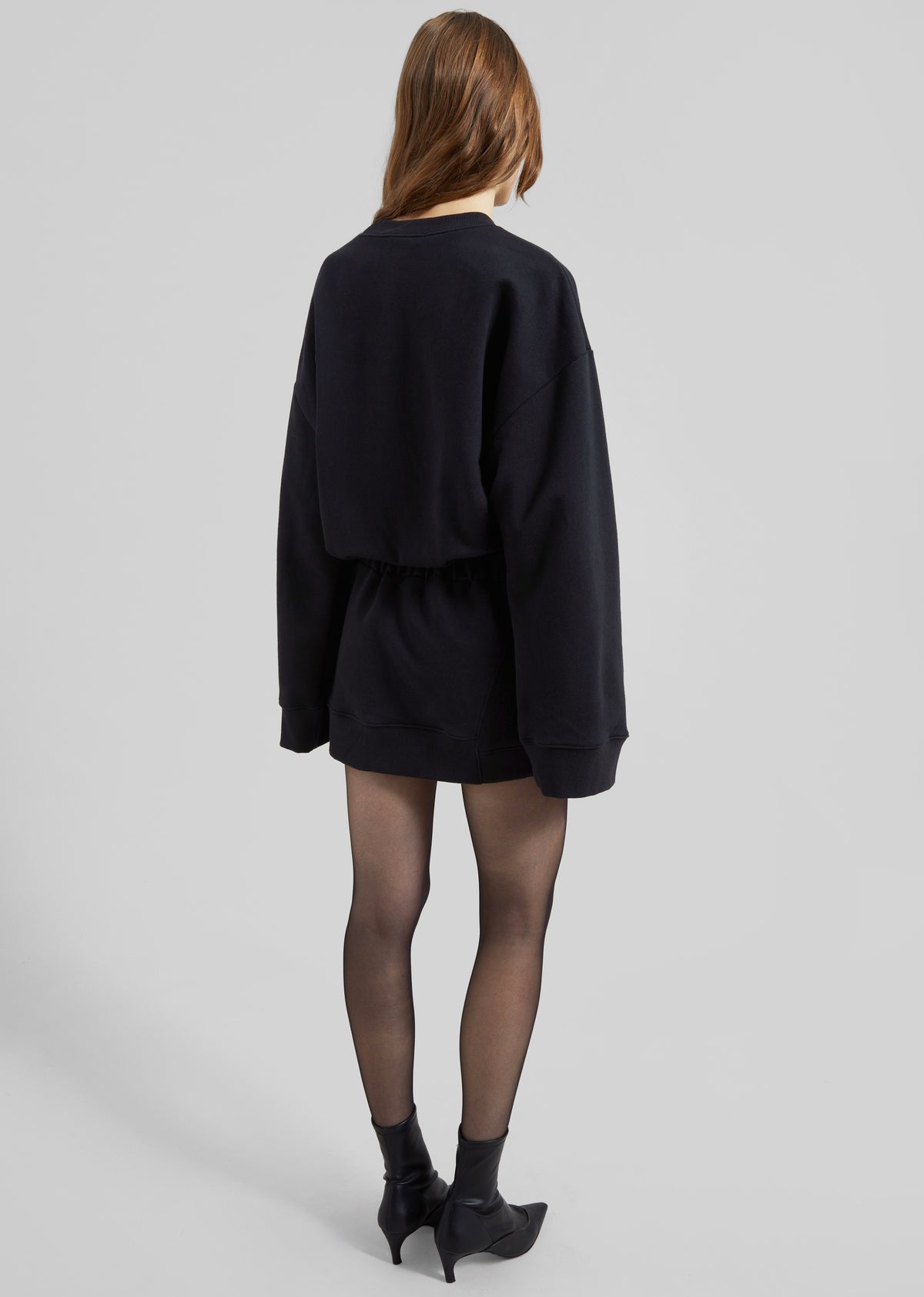 Ambleny Sweatshirt Dress - Black - 7
